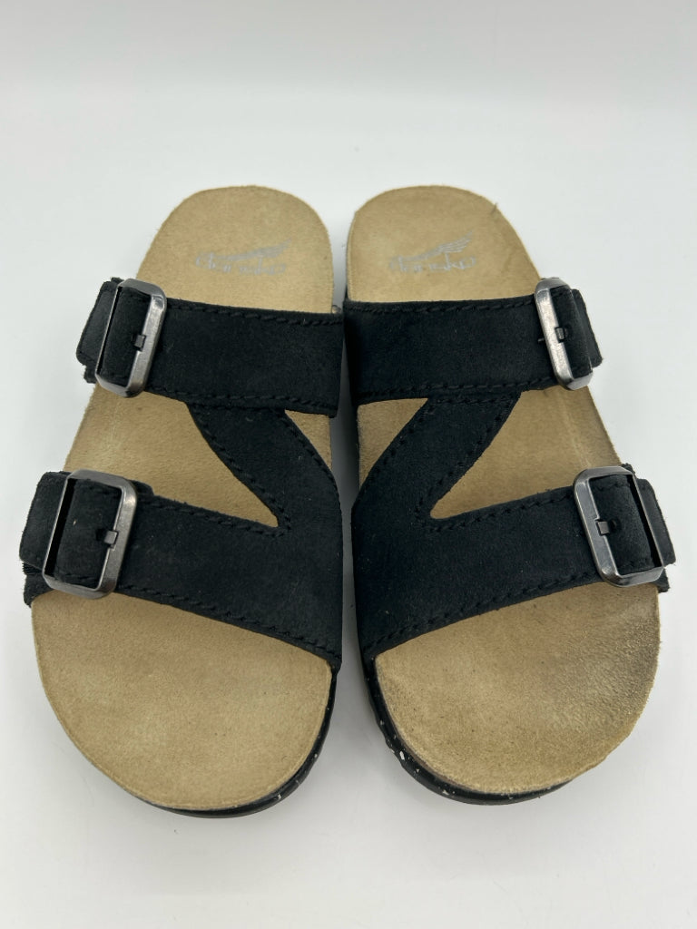 DANSKO EU Size 36 Black Dayna Suede Women's Sandal