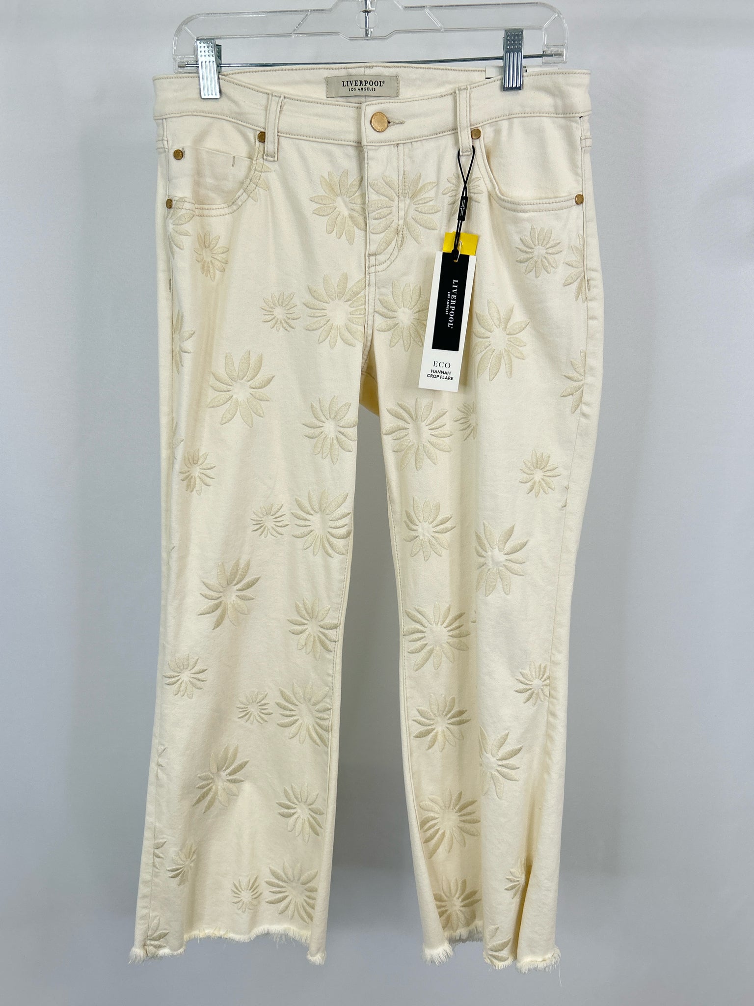 LIVERPOOL Size 10/30 Cream Denim Women Jeans NWT