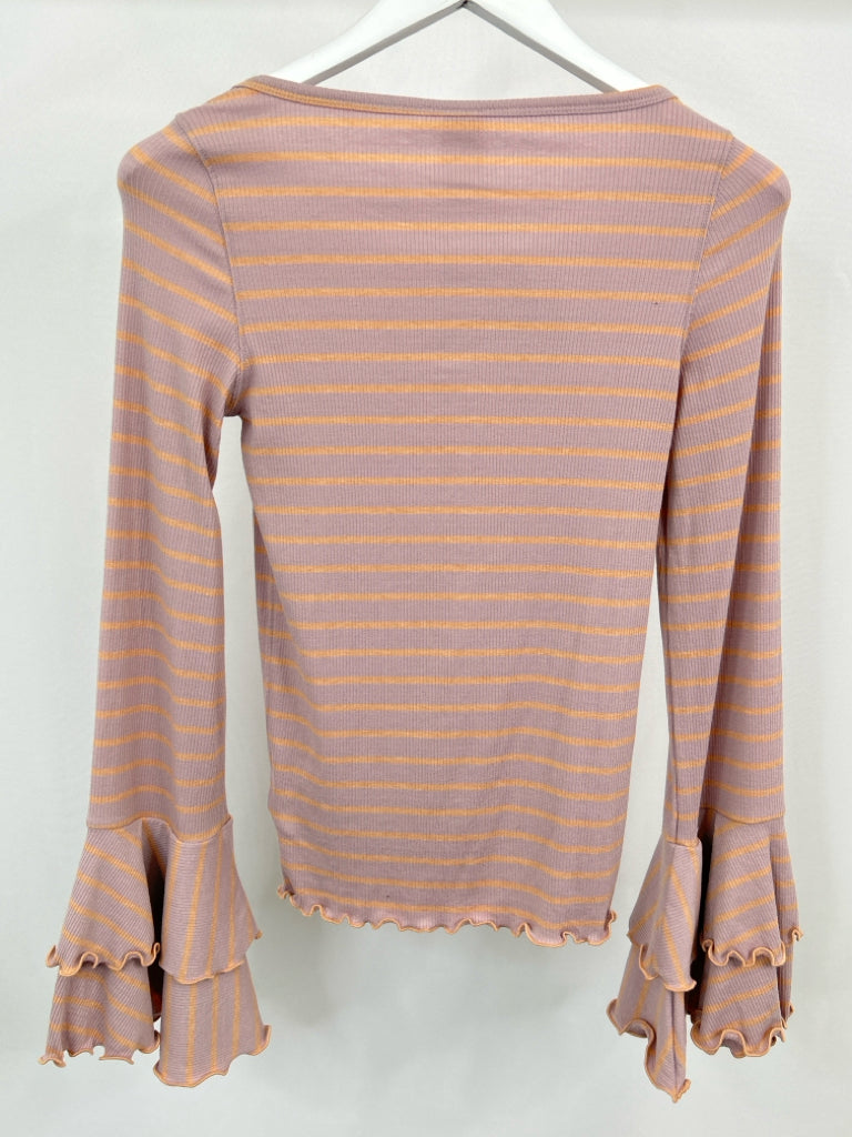 WE THE FREE Women Size S Lilac Striped Top NWT