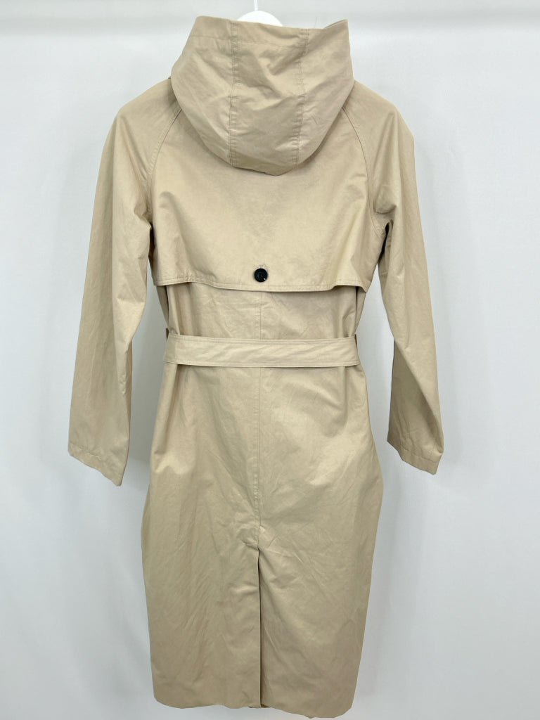 AVEC LES FILLES Women Size M Khaki Trench Coat