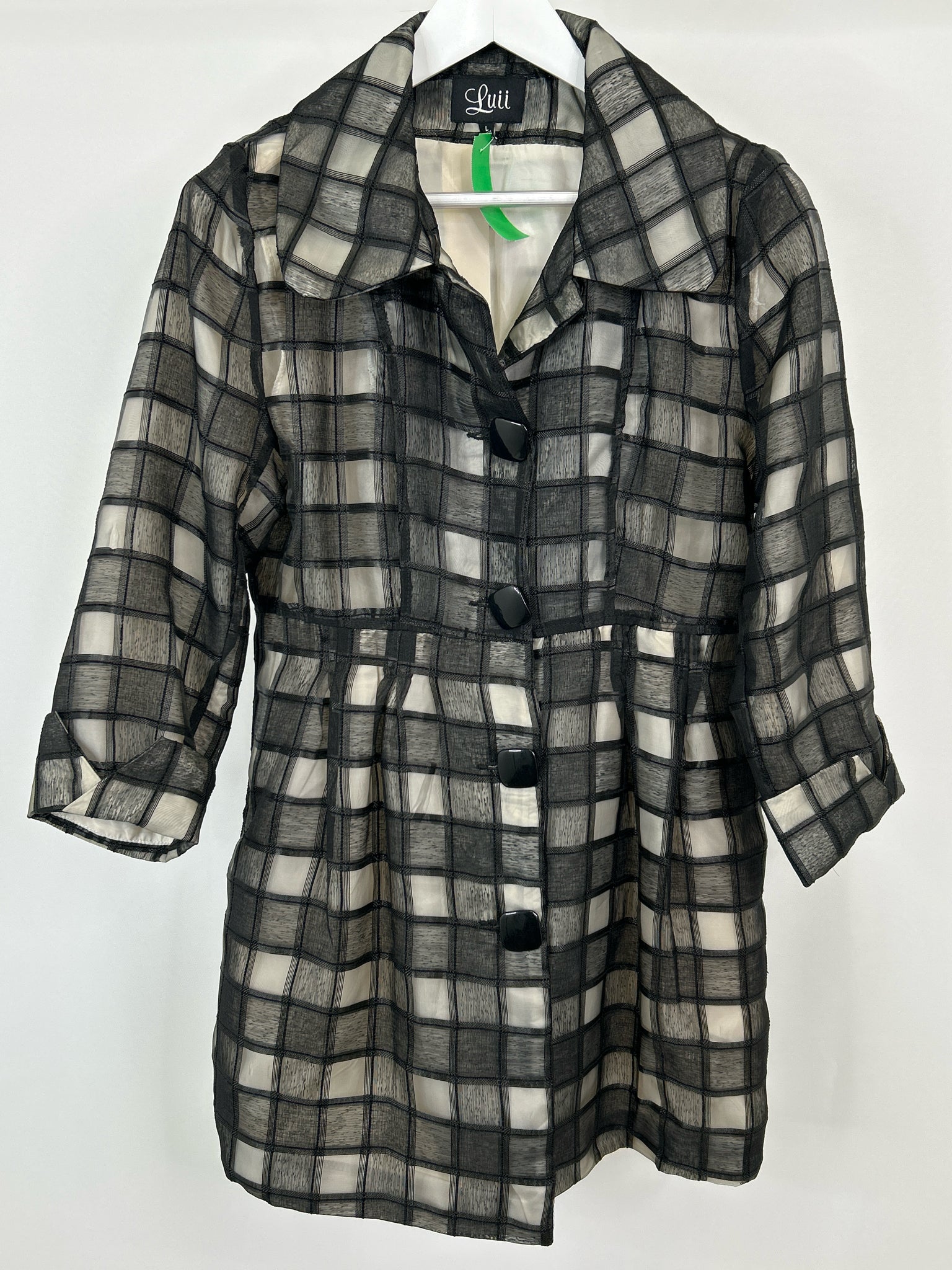 LUII Size L Black Women Coat