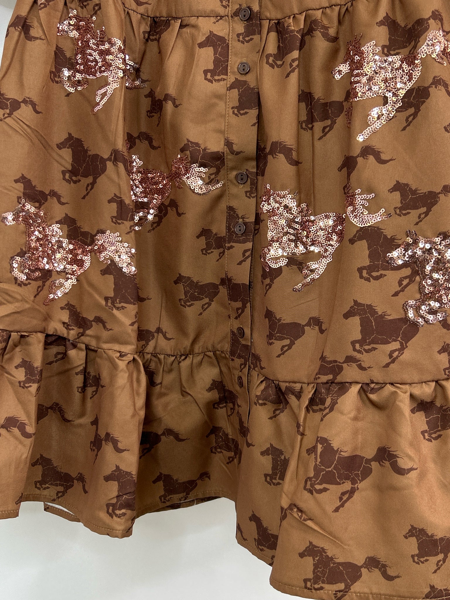 FANTASTIC FAWN Size L Brown Women Dress