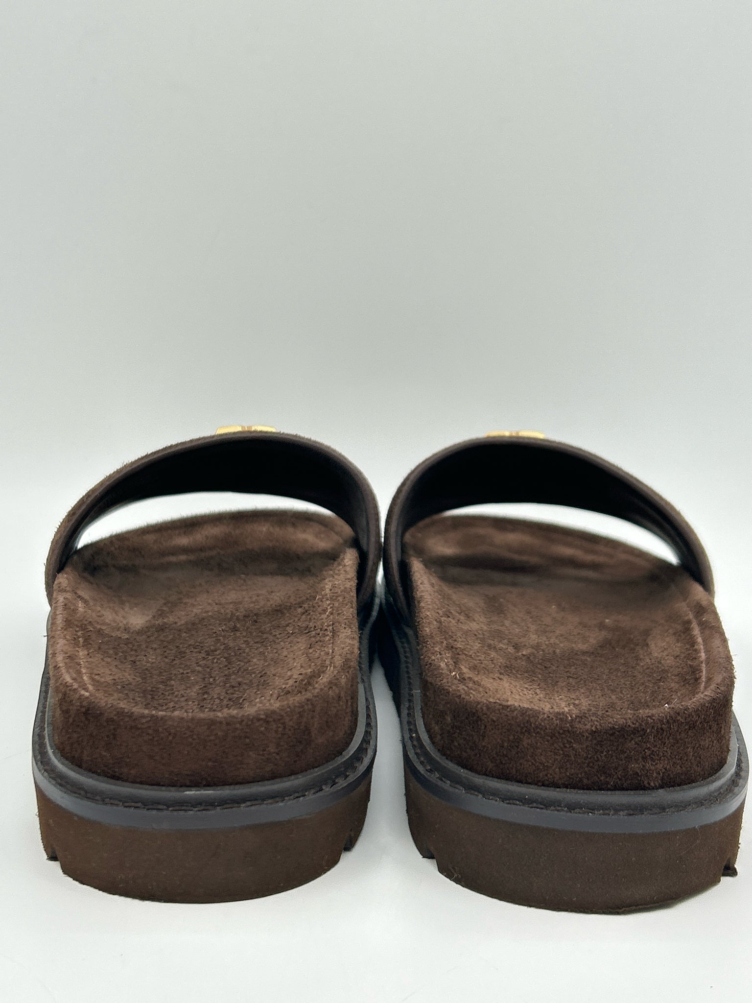TORY BURCH Size 8M DARK BROWN Women Sandal