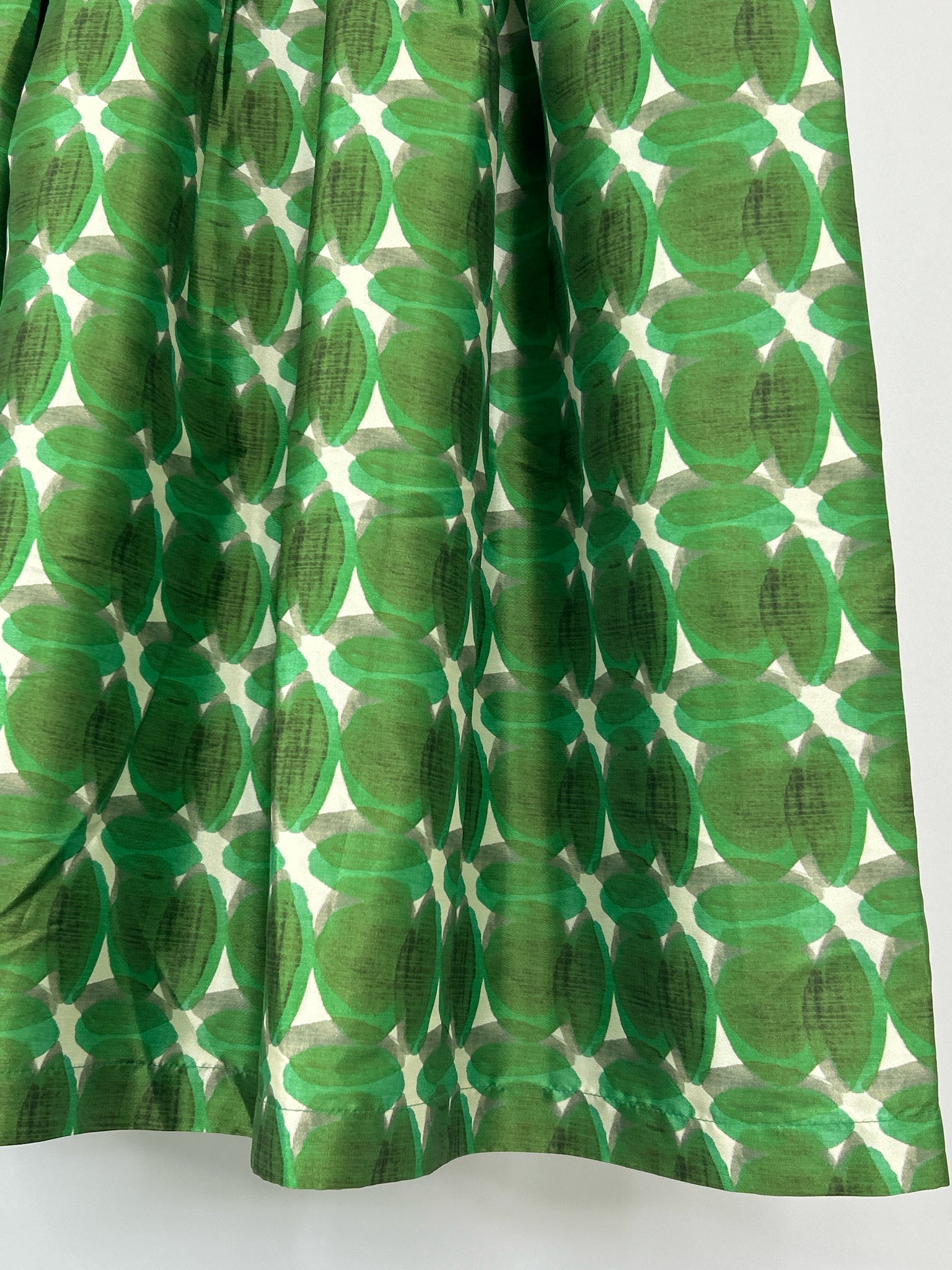 FRANCES VALENTINE Size 1X Green Pattern Women Skirt