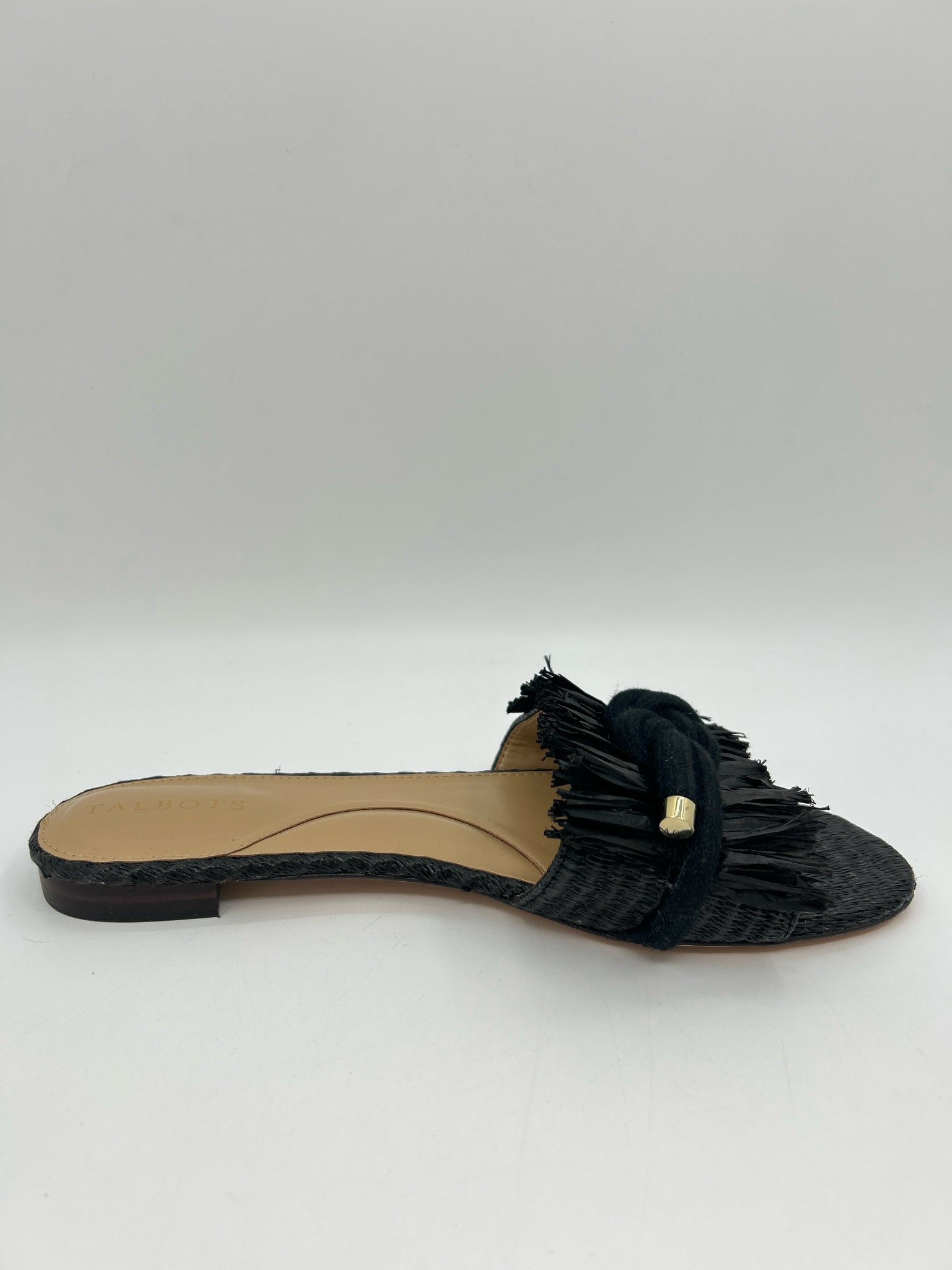 TALBOTS Size 8M Black Women Sandal
