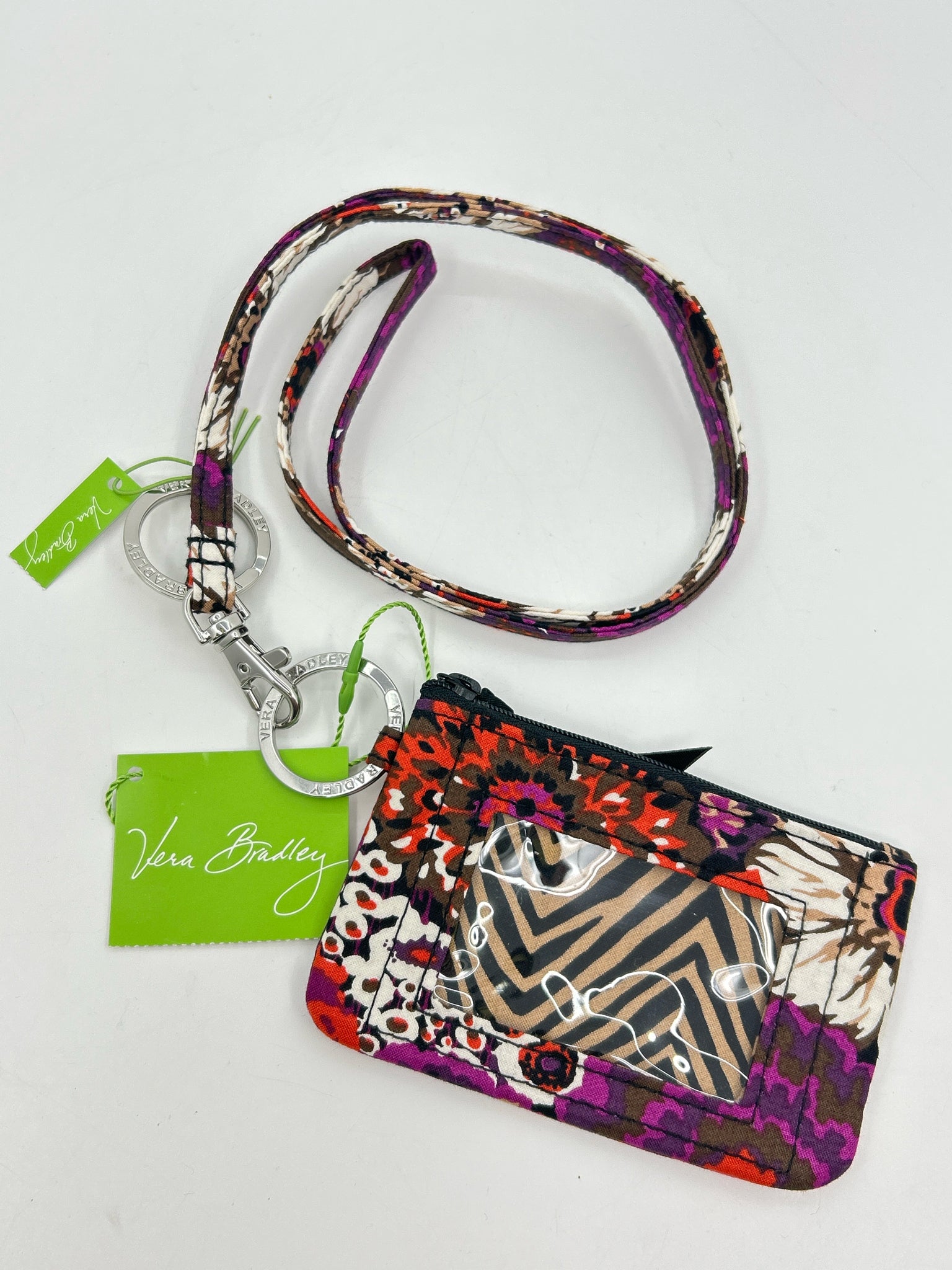 VERA BRADLEY NWT Multi-Color Card Holder + Lanyard