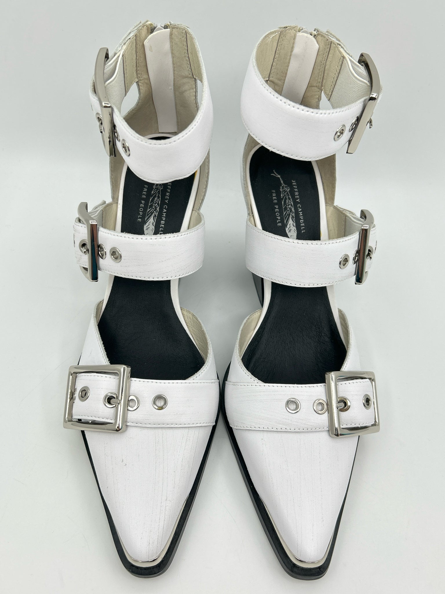 JEFFREY CAMPBELL for Free People Size 10 White Women Bootie Pumps