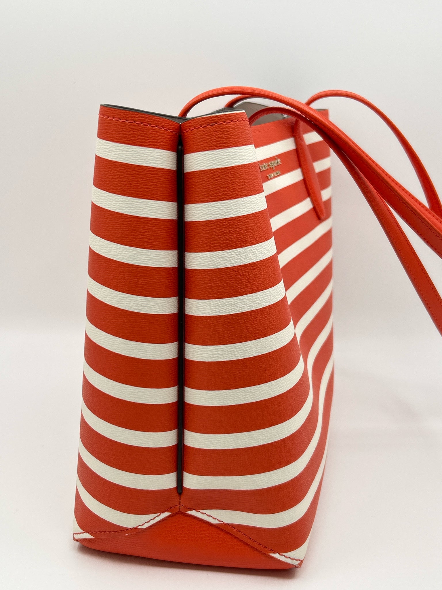 KATE SPADE Orange Striped Women Tote