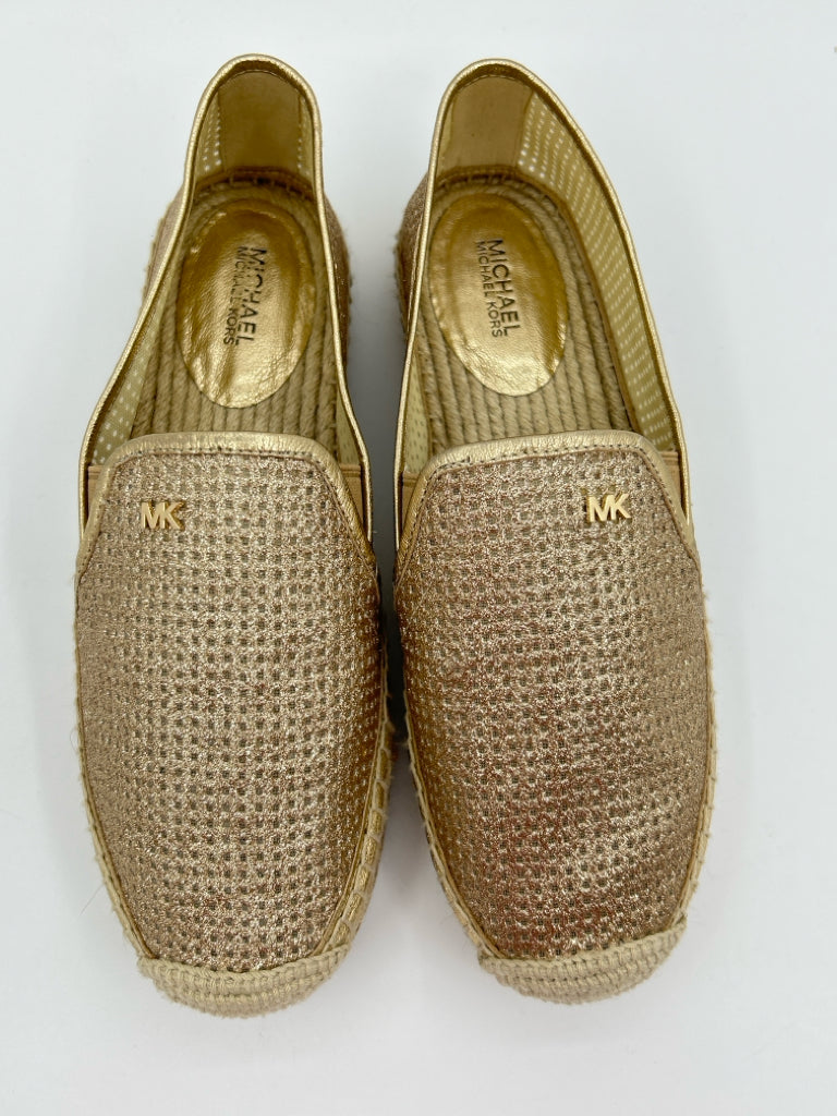 MICHAEL MICHAEL KORS Women Size 7.5M gold metallic Flats