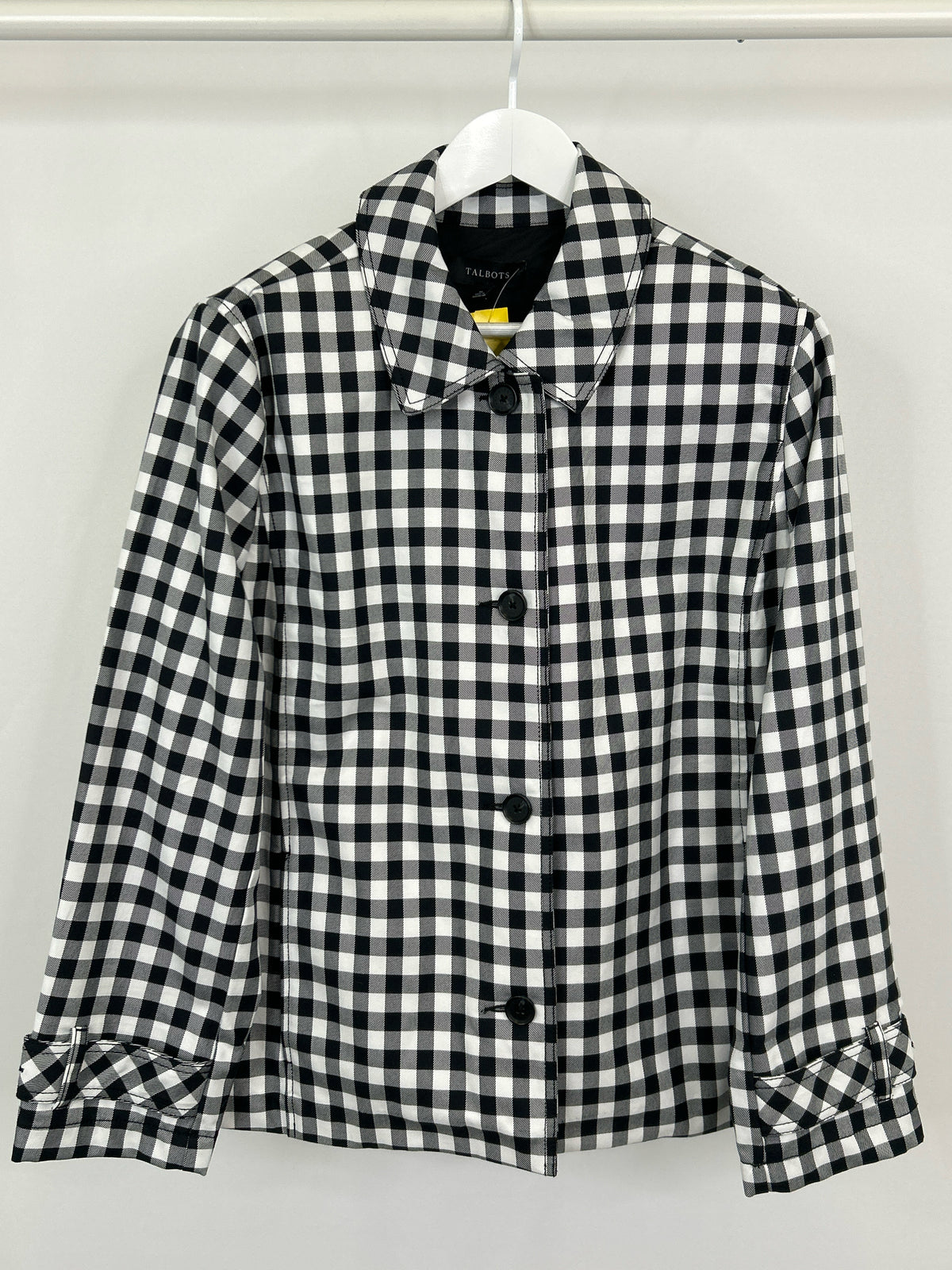 TALBOTS Size XL Black & White Women Blazer