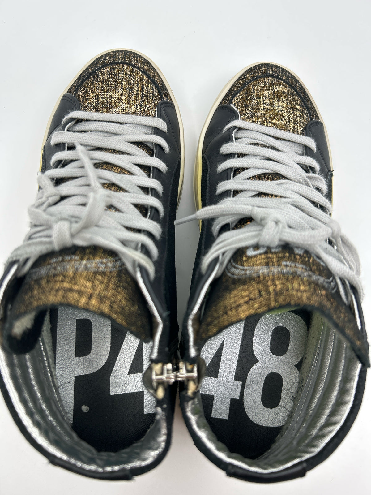 P448 Size 38 Black Women Sneakers