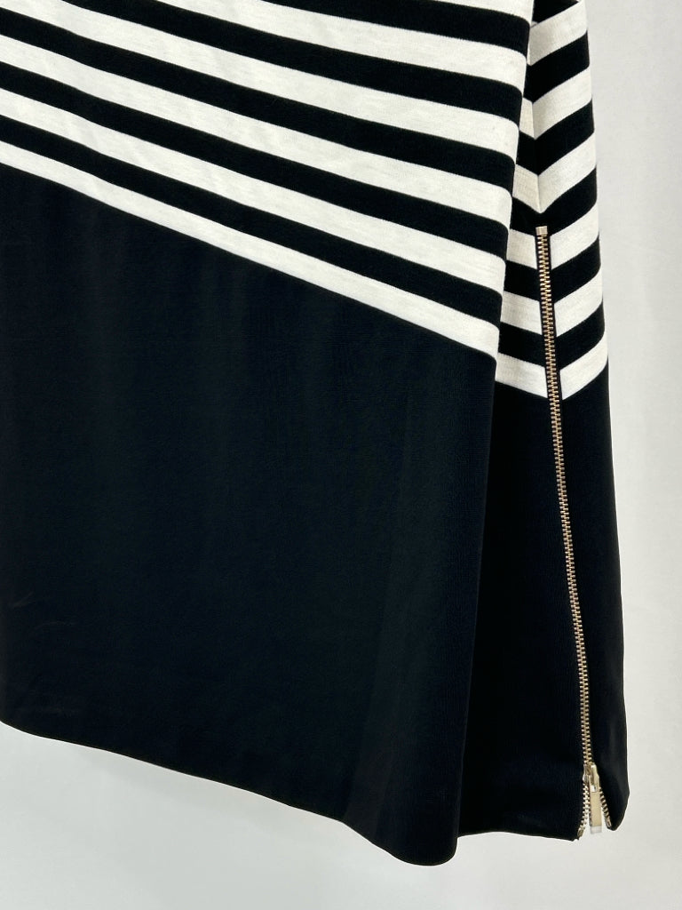 ANNE KLEIN Size 4 BLACK AND IVORY Women's Dress