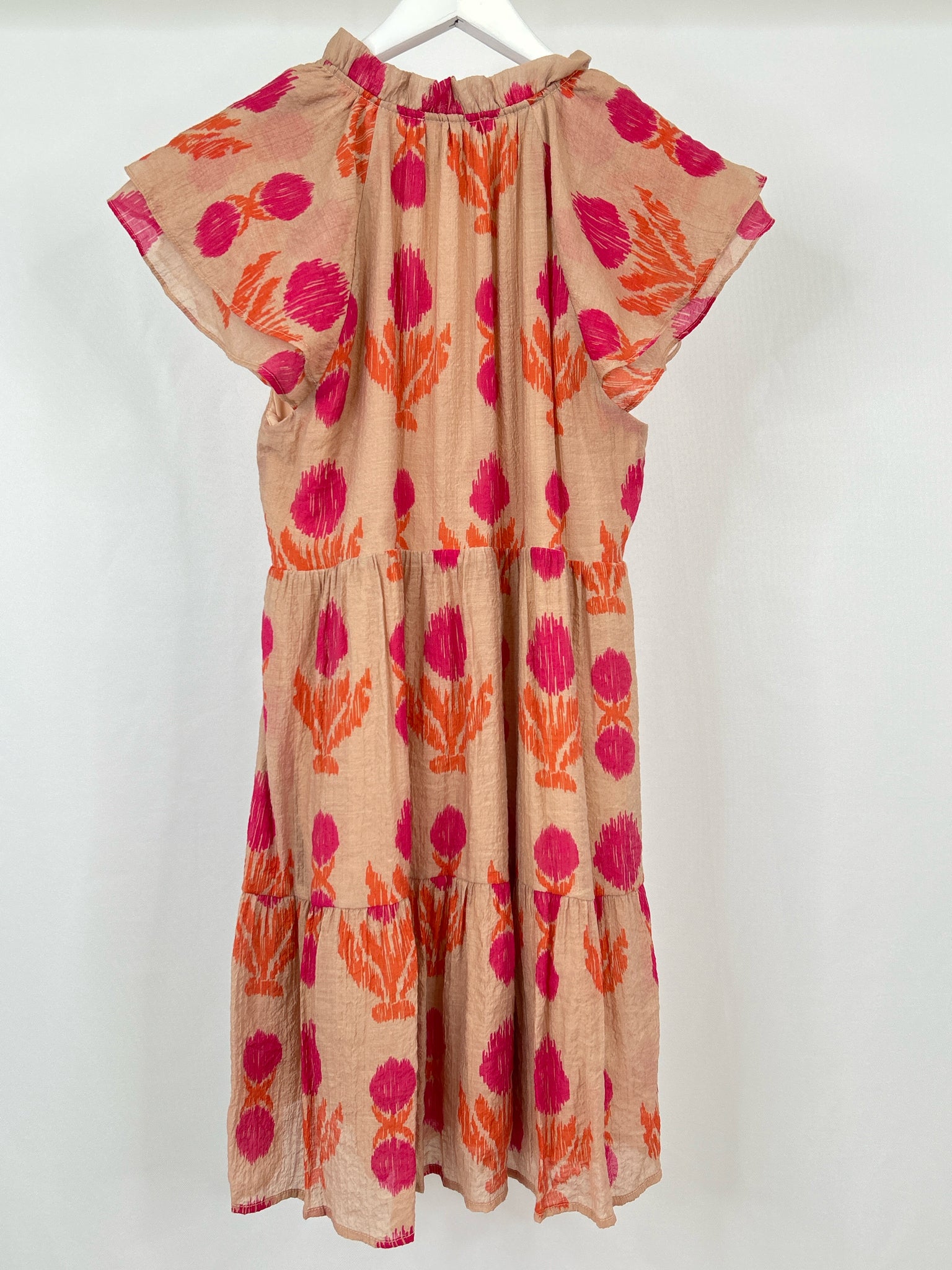 THML Size S Brown & Pink Women Dress
