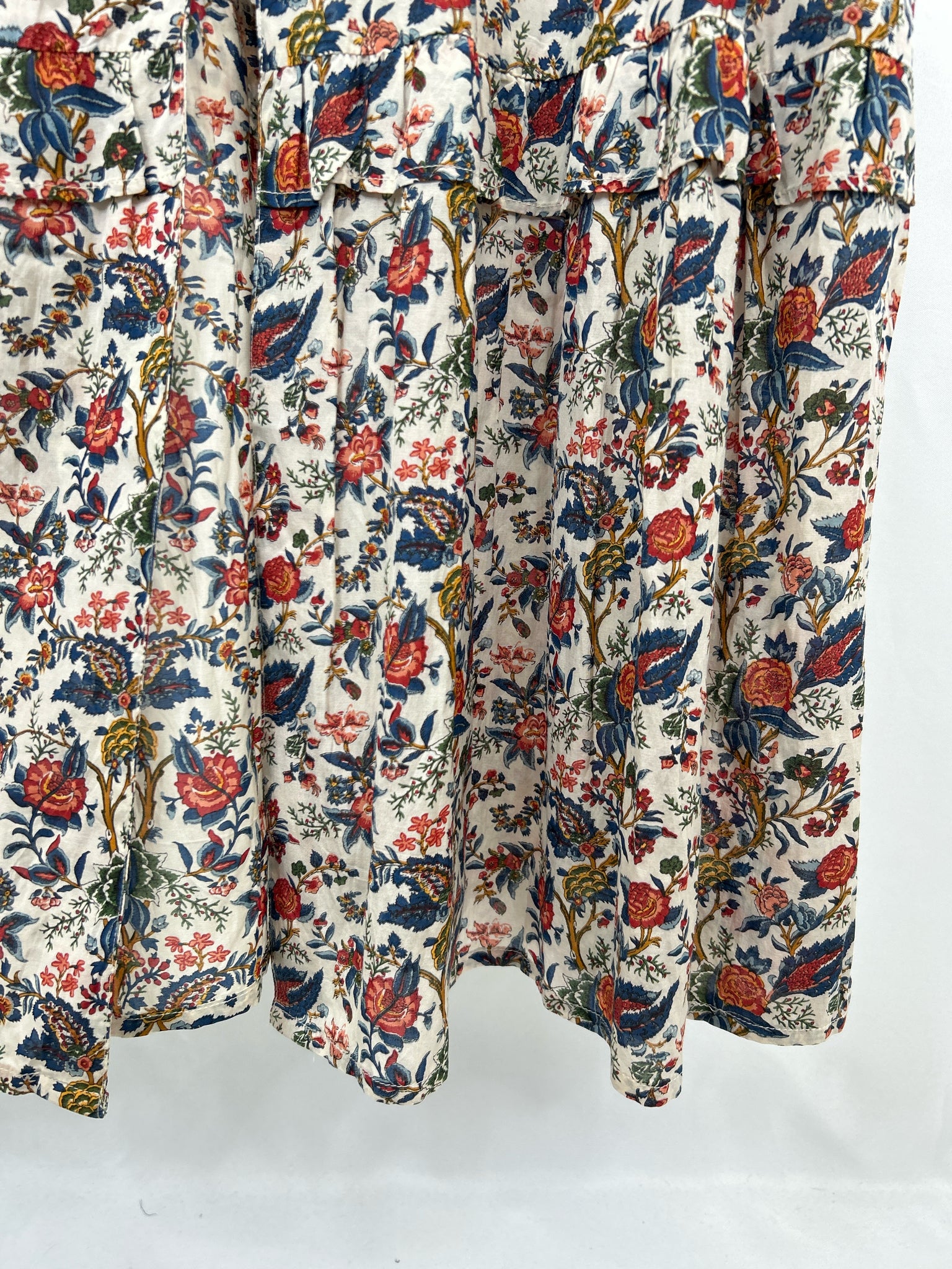BOHERA Size L Blue & Red Women Dress