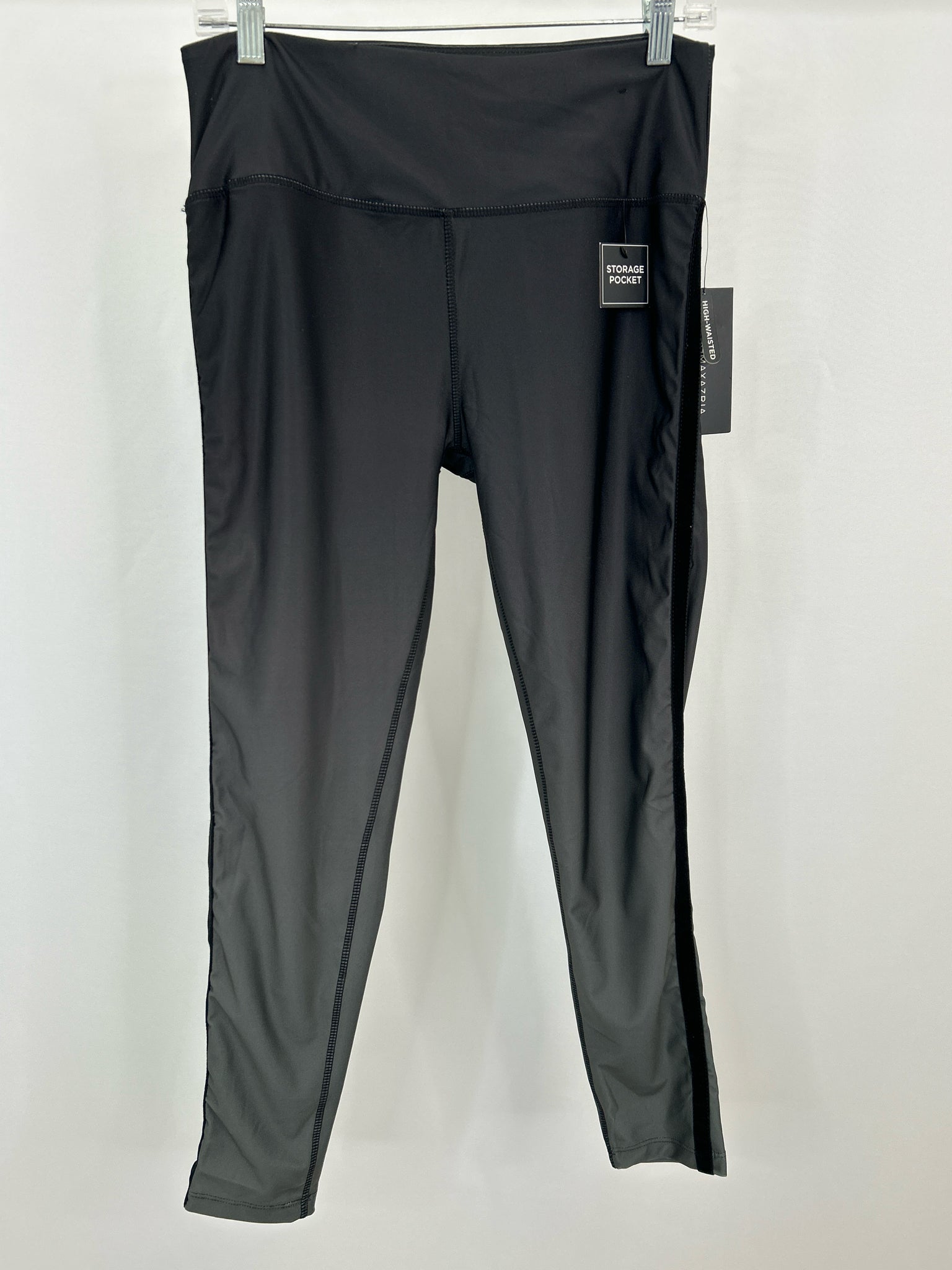 BCBGMAXAZRIA Size L Black & Grey Women Legging