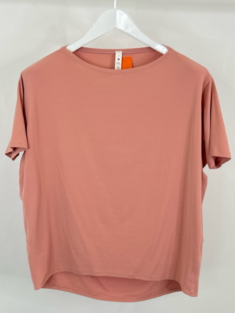 LULULEMON Size 4 Pink Workout Top