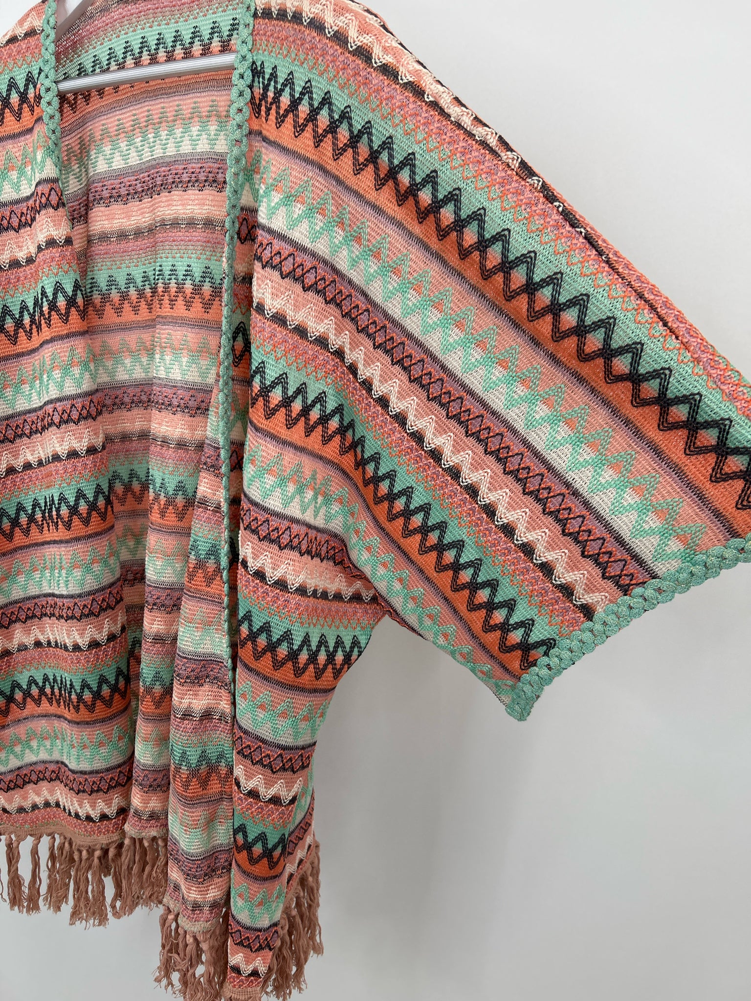 NEKANE NKN Size S Coral Print Women Kimono
