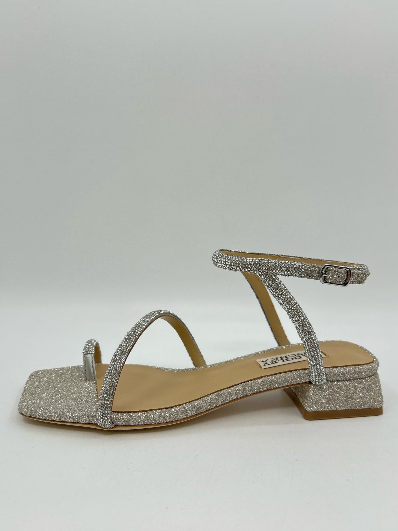 BADGLEY MISCHKA Size 6 Silver Women Sandal
