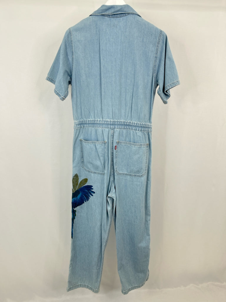 LEVI'S x FARM RIO Size M BLUE DENIM Women's Jumpsuit