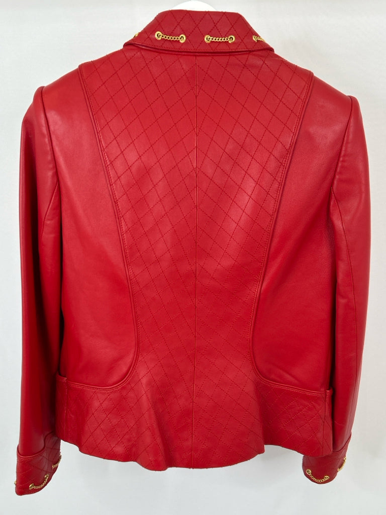 ST JOHN SPORT Women Size 6 Red Jacket