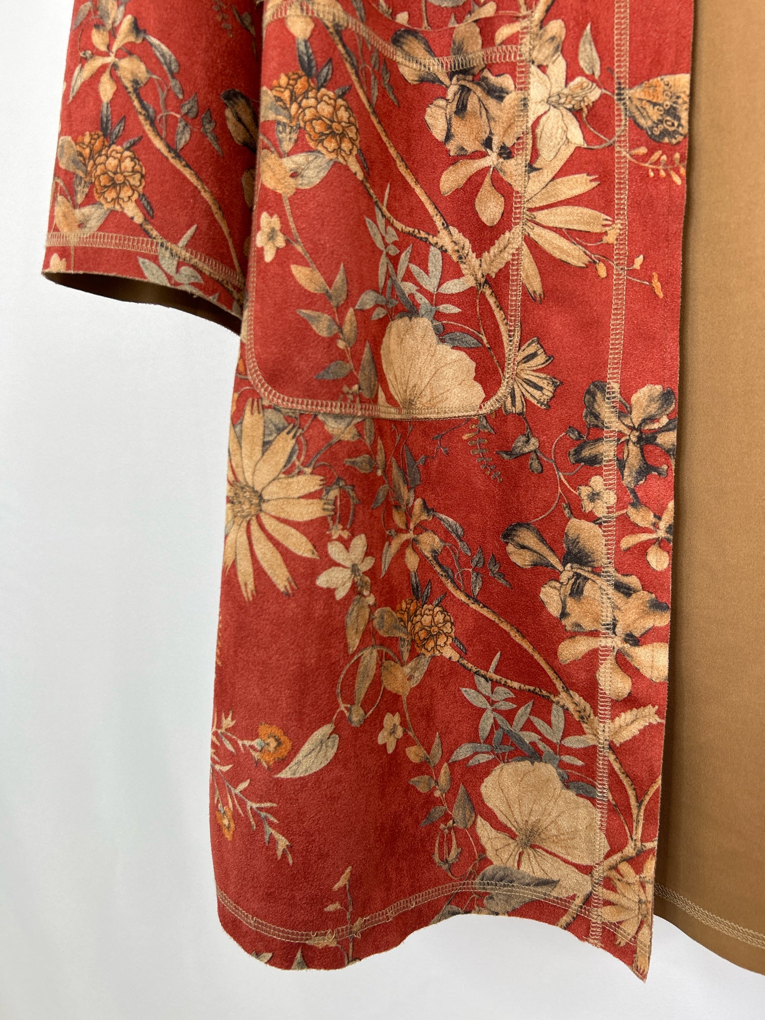 SOLITAIRE Size S RED AND BEIGE Women Cardigan