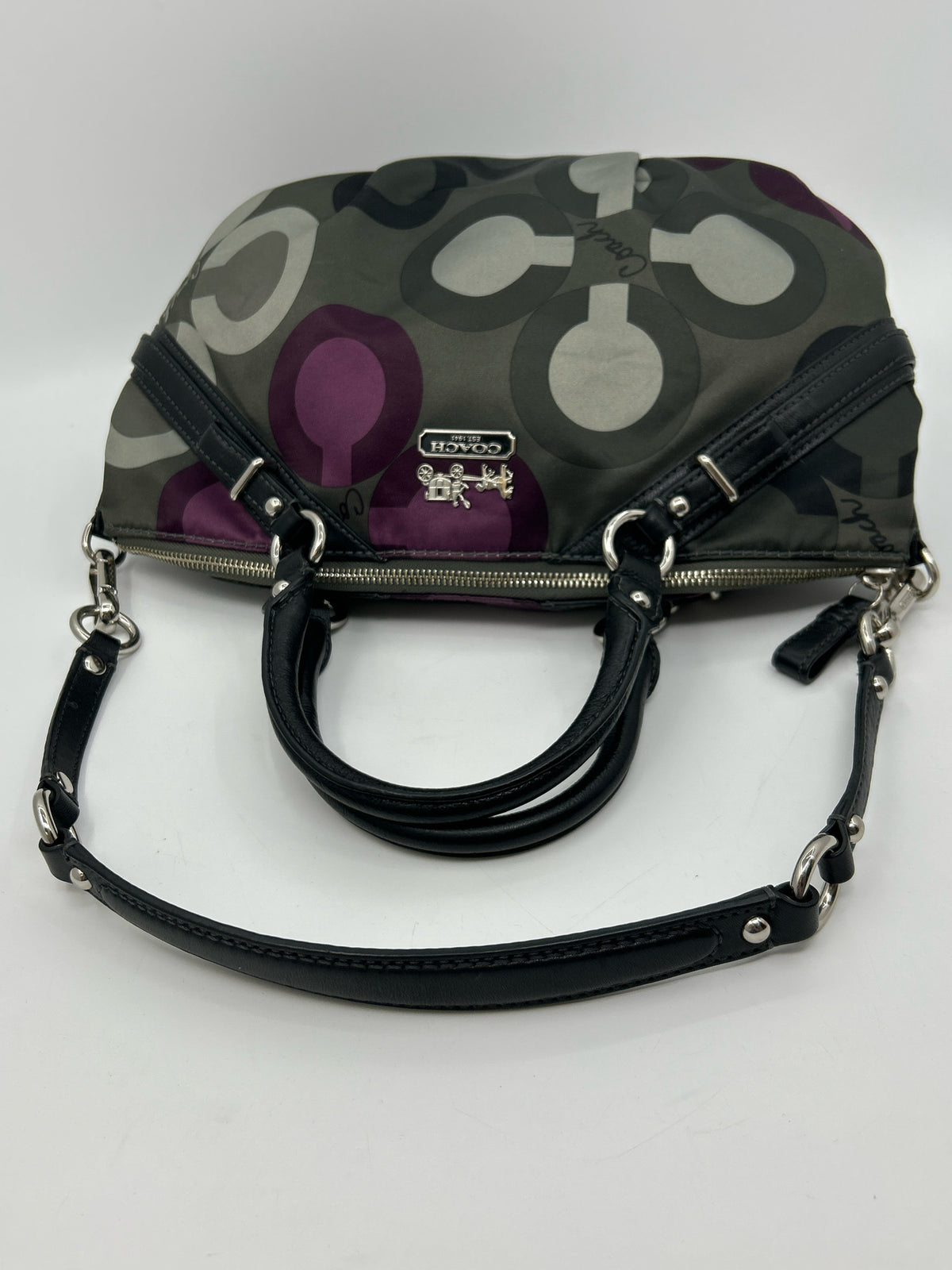 Coach Black and Purple Women Purse