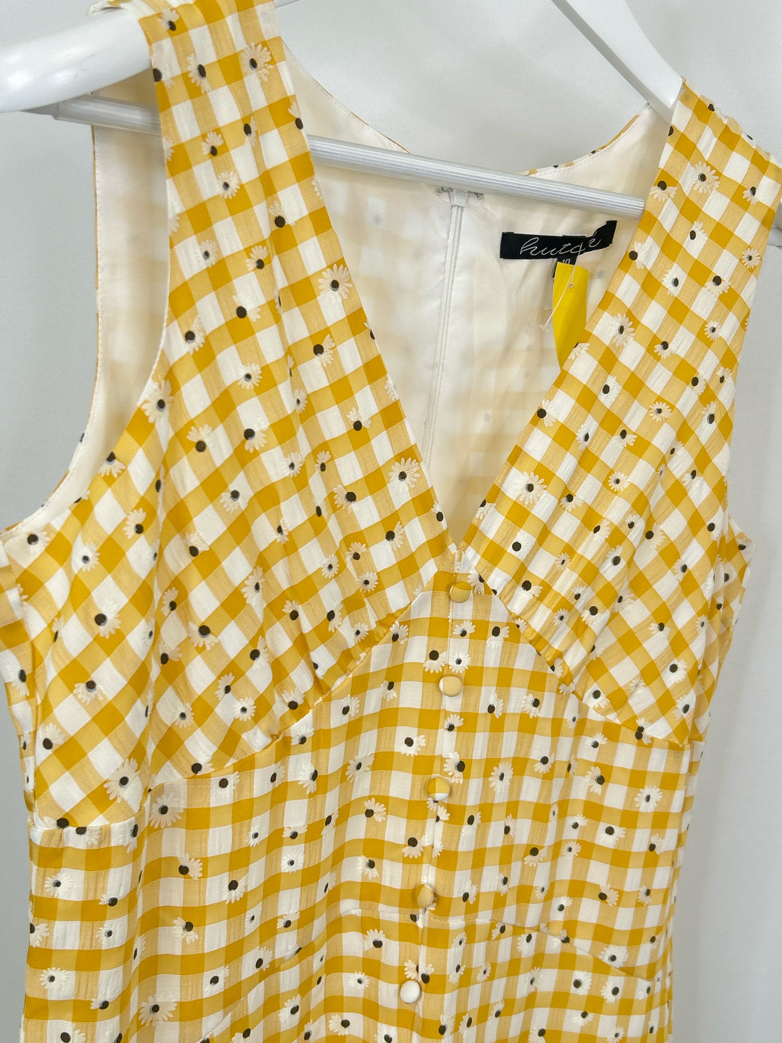 HUTCH Size 10 YELLOW FLORAL Women Dress