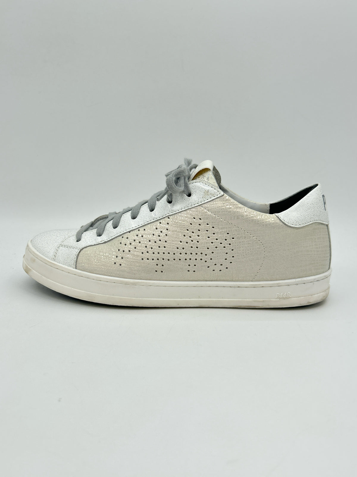 P448 Size 39/8 White Women Sneakers