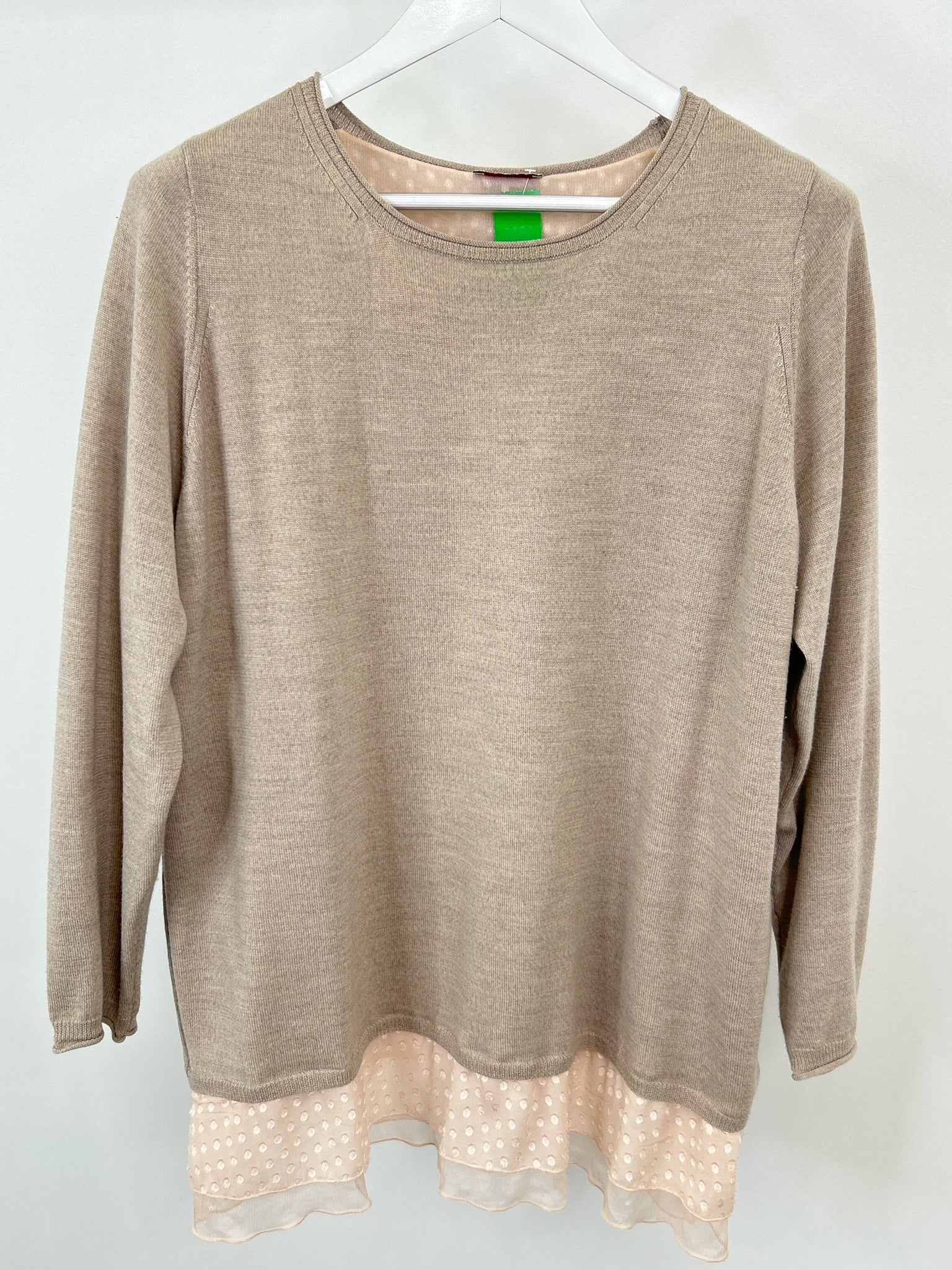 WRAP LONDON Size 14 Beige Women Sweater