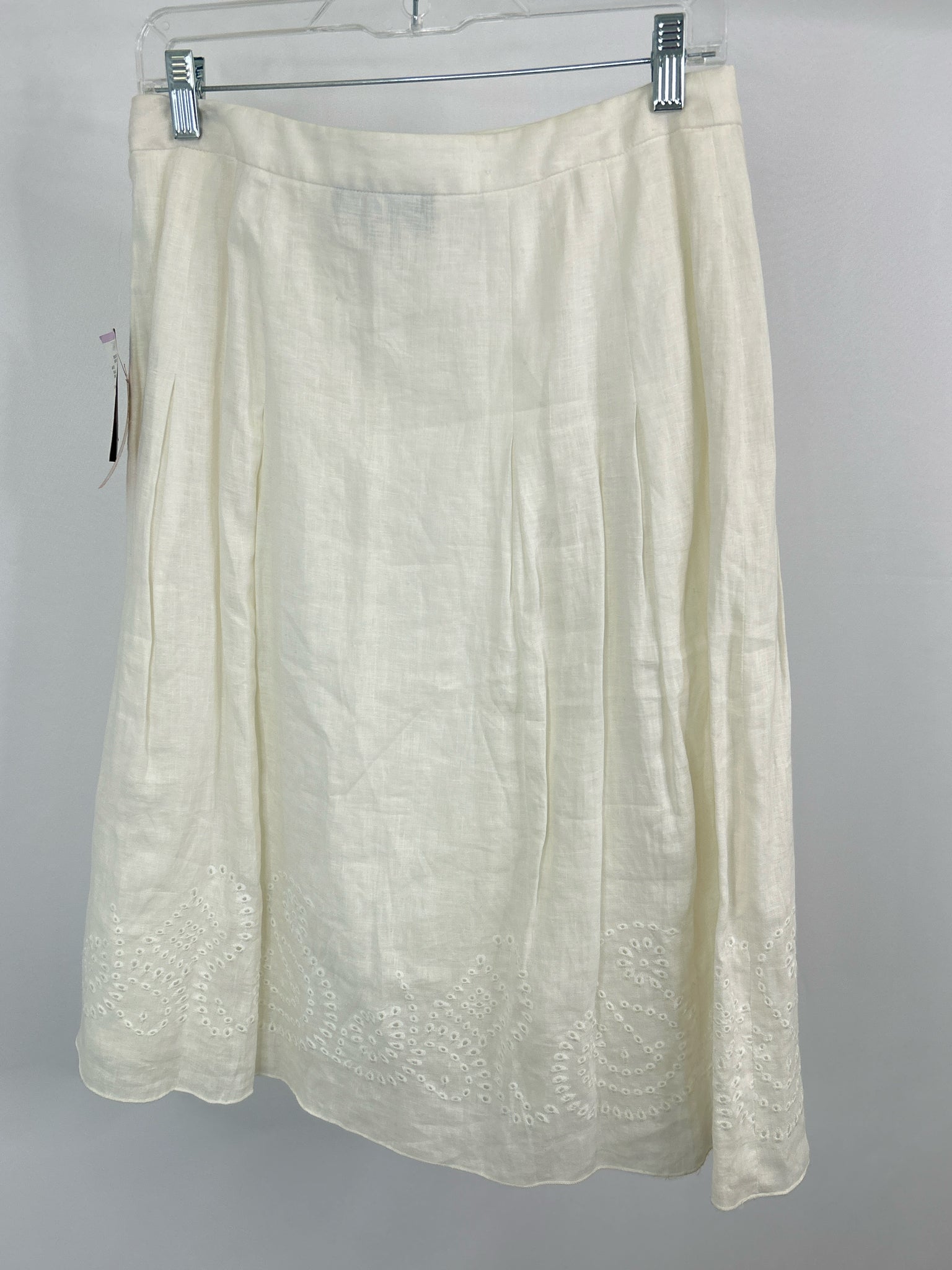 JONES NEW YORK Size 6 Cream Women Skirt