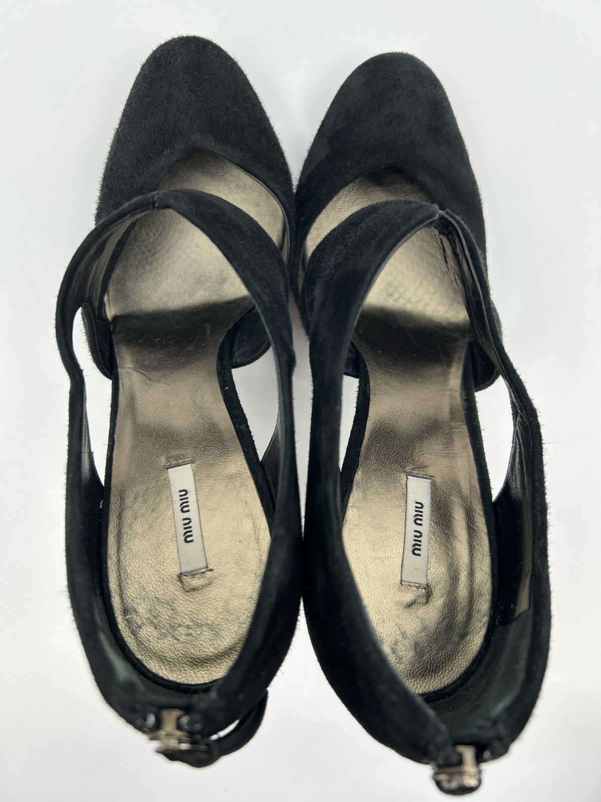 MIU MIU Size 39.5 Black Women Pumps