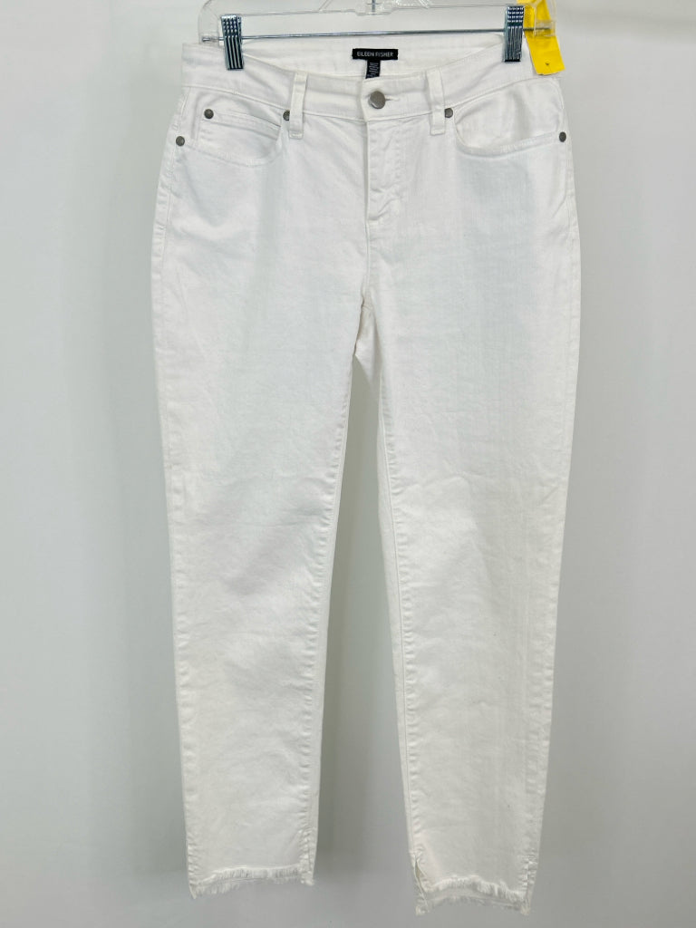 EILEEN FISHER Women Size 4 White jeans