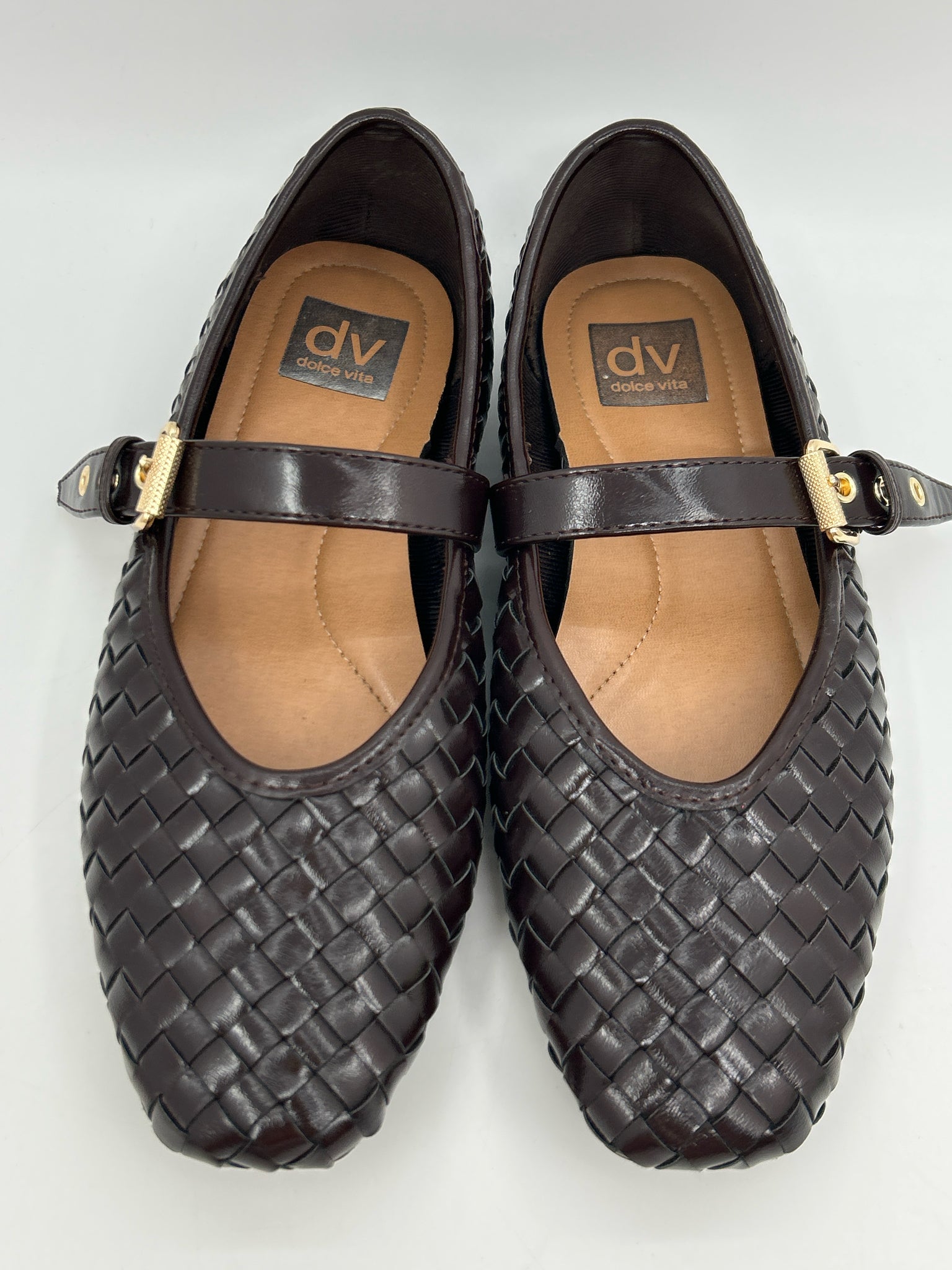 DOLCE VITA Size 8W Brown Women Flats