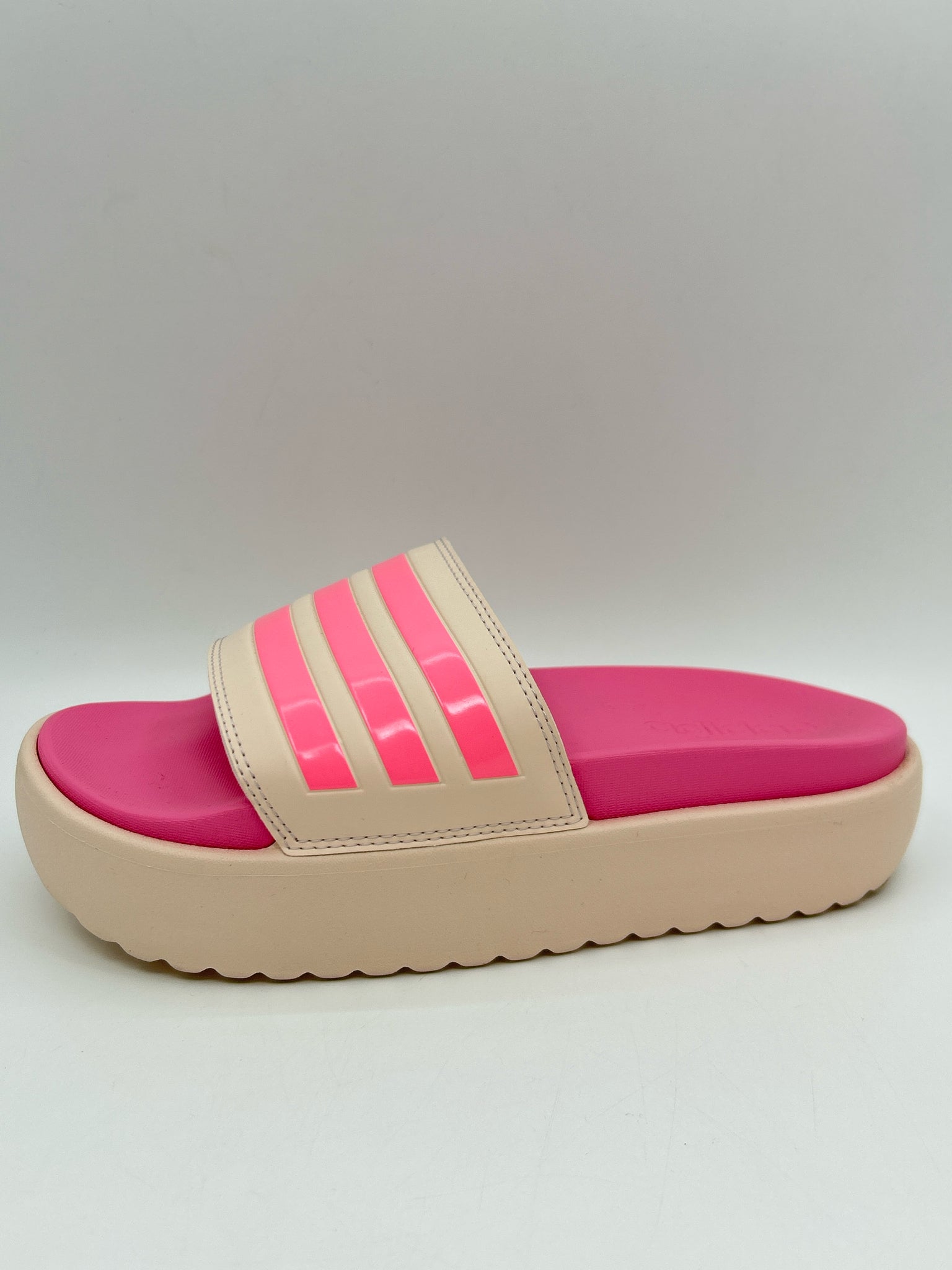 ADIDAS Size 7 PINK AND BEIGE Women Sandal