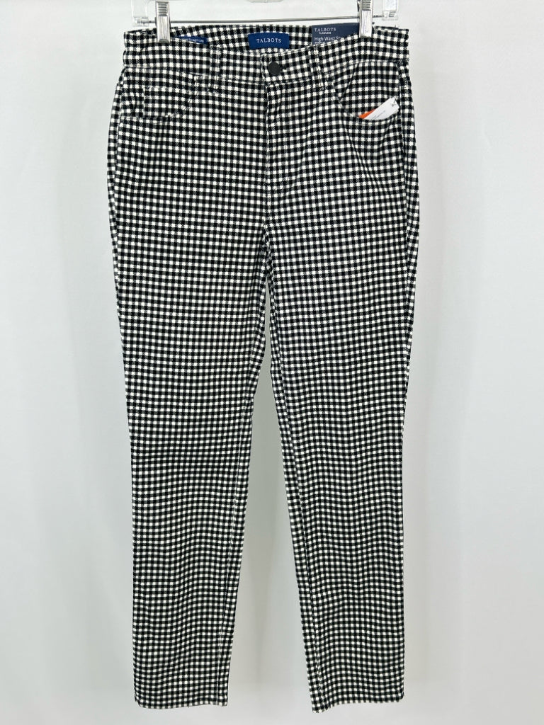 TALBOTS Women Size 4 Black and White Pants