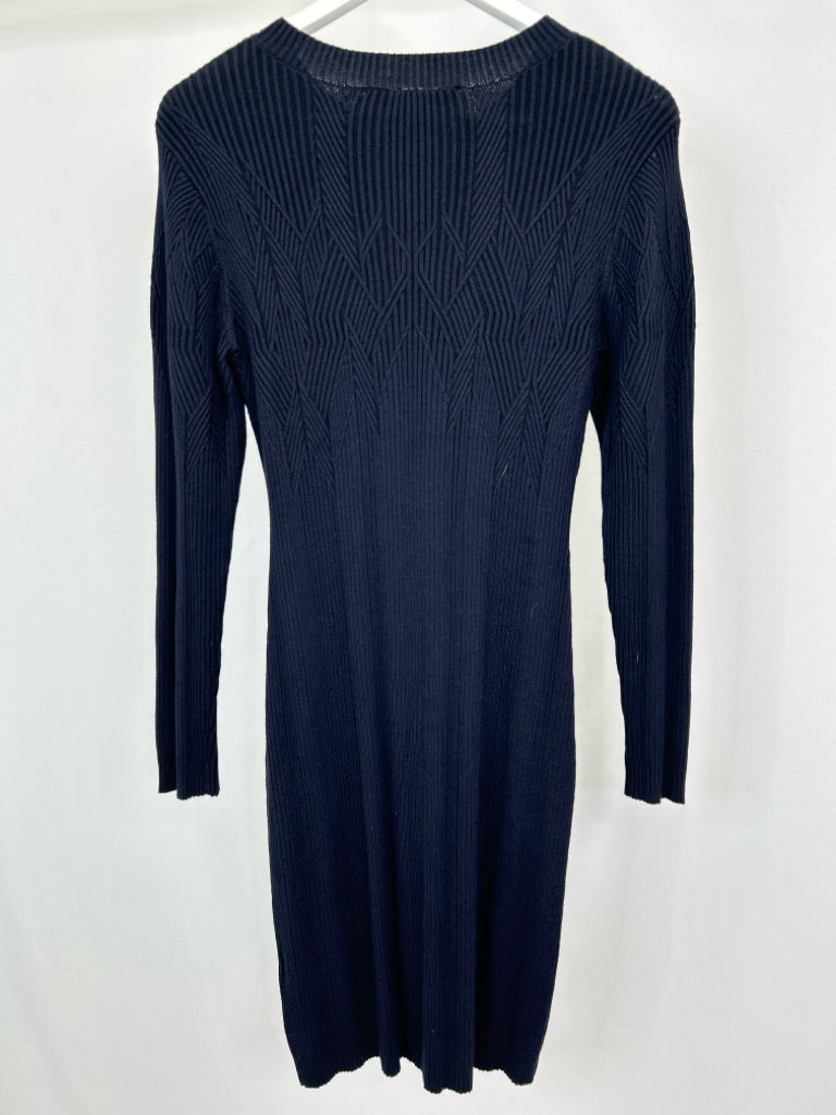 FRENCH CONNECTION Women Size L Blue Black Dress NWT