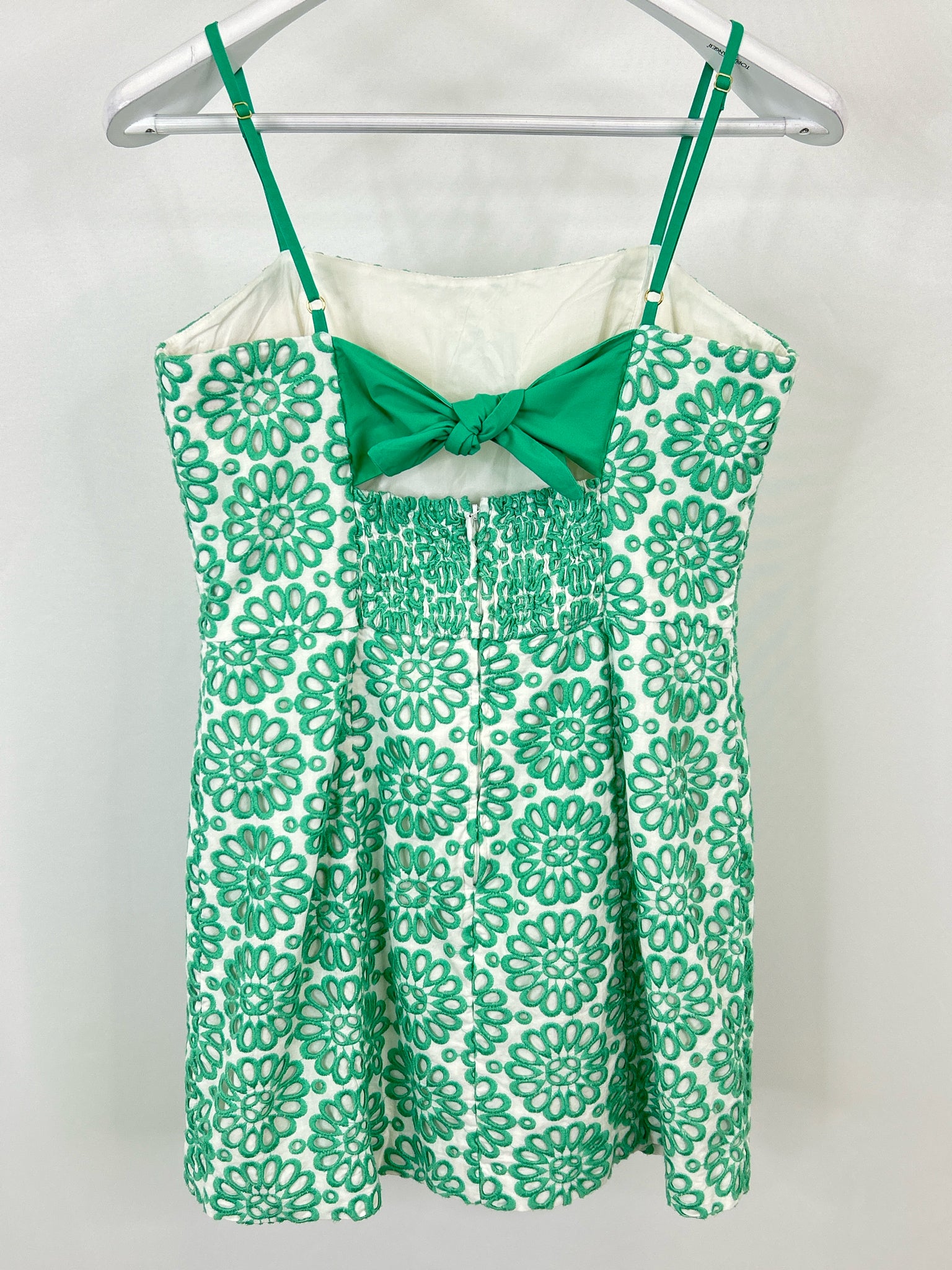 LILLY PULITZER Size 6 GREEN & WHITE Women Romper