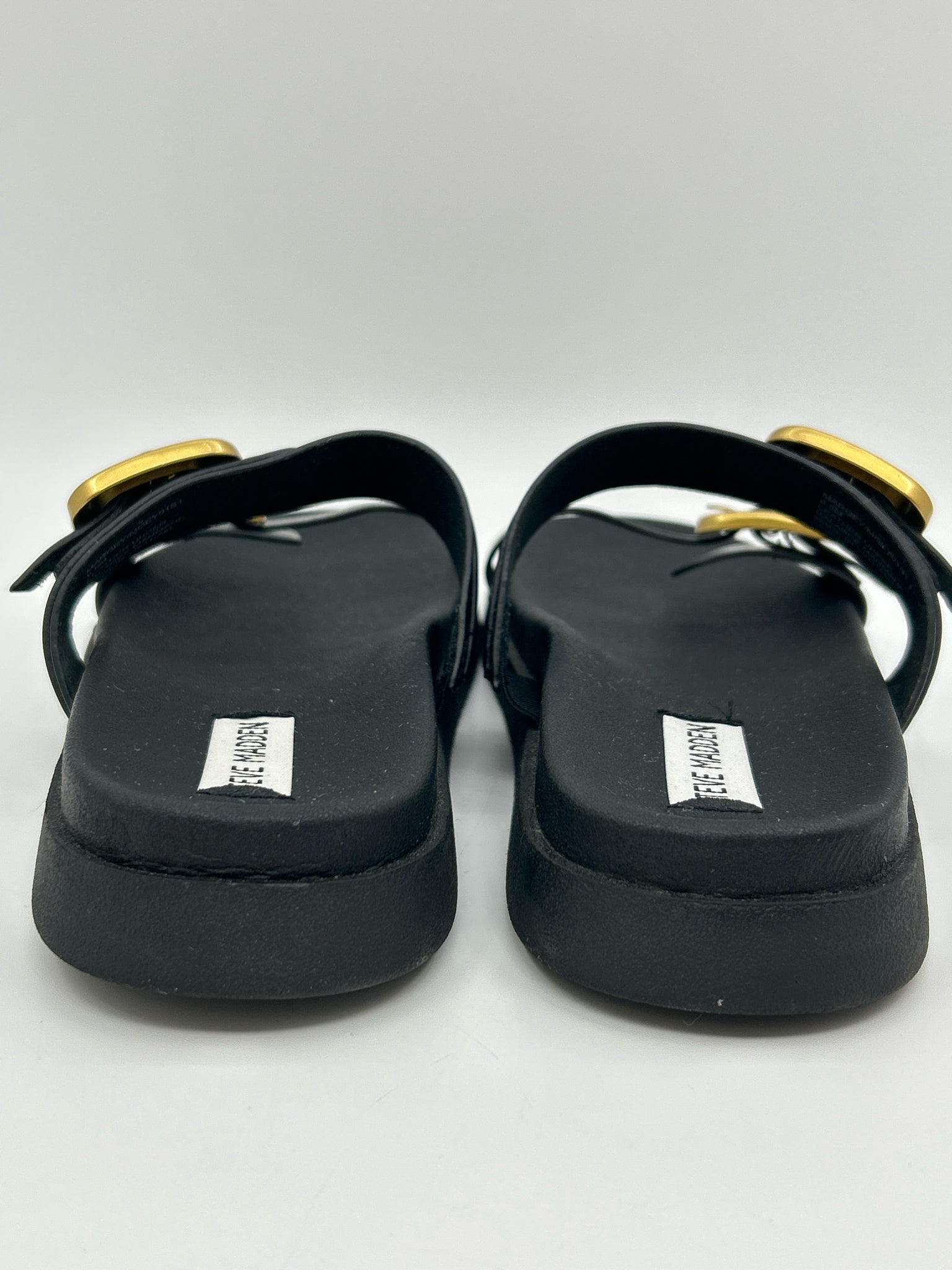 STEVE MADDEN Size 8.5M Black Women Sandal