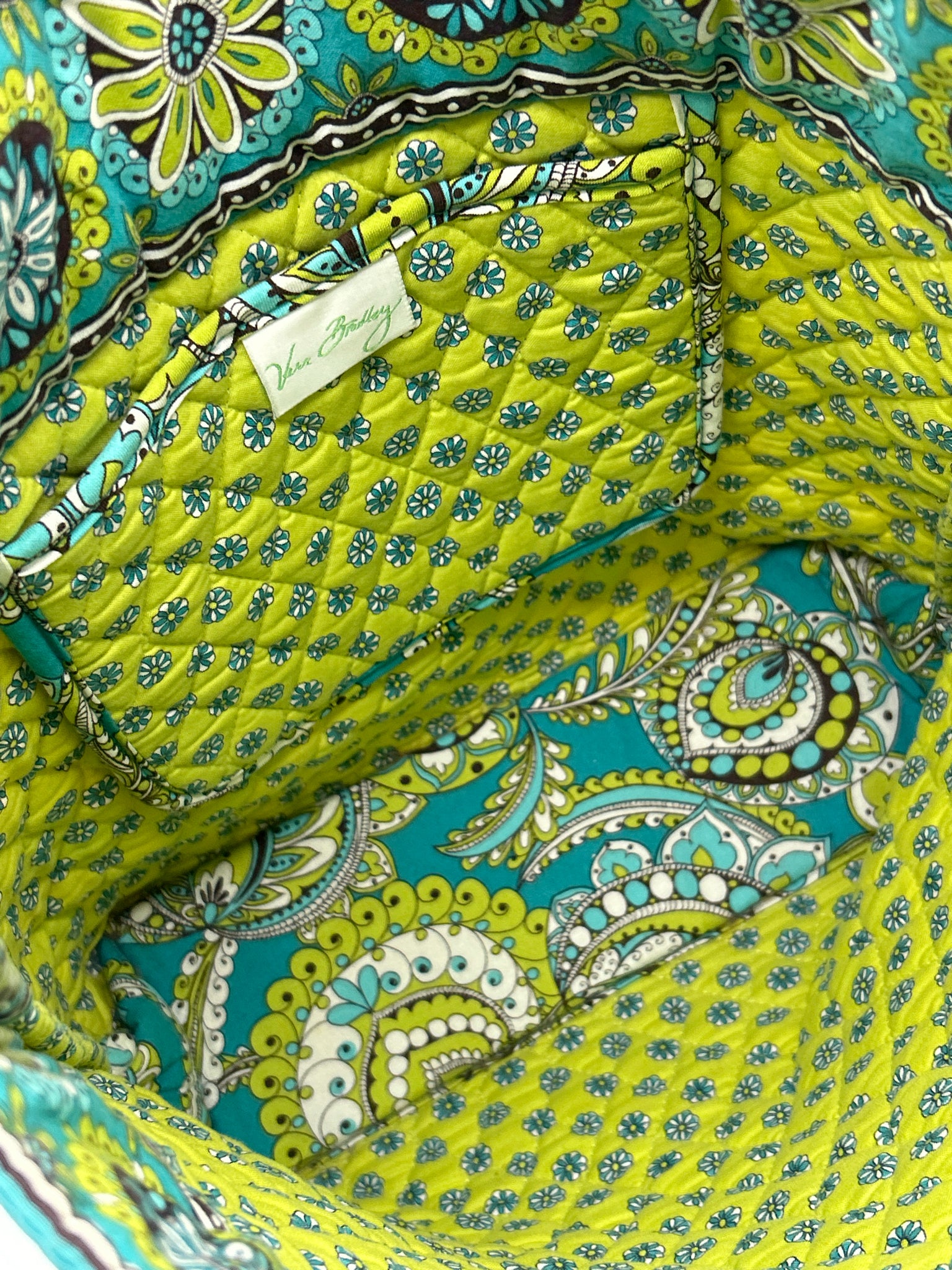 VERA BRADLEY Teal and green Women Tote
