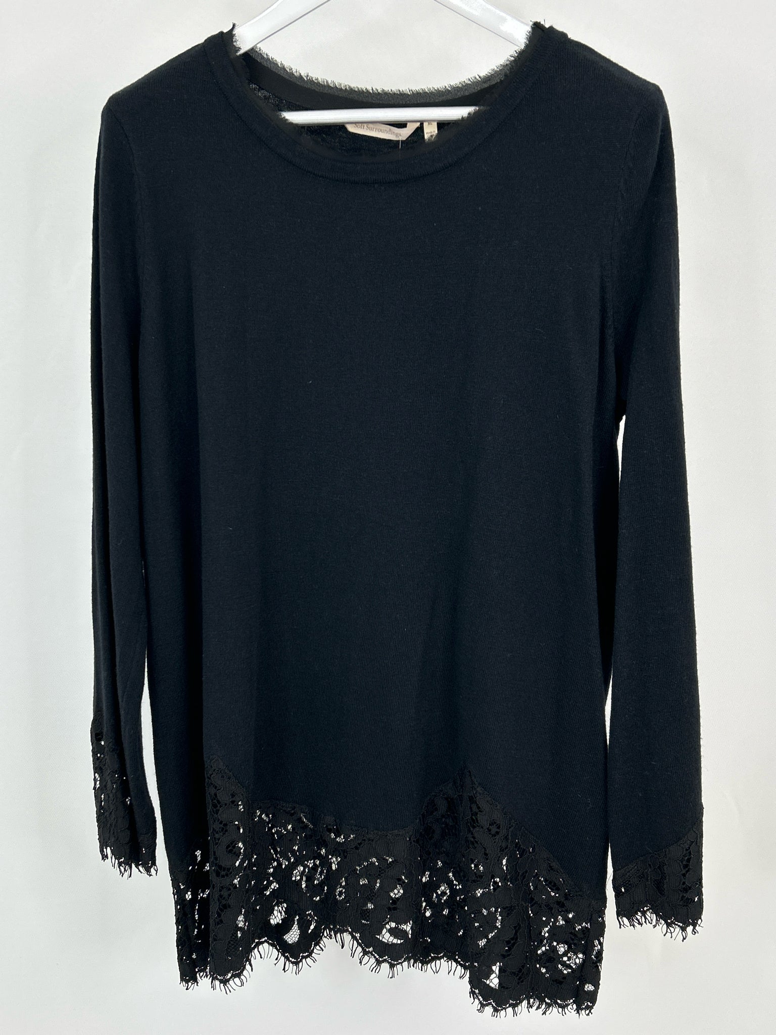 SOFT SURROUNDINGS Size XL Black Women Sweater