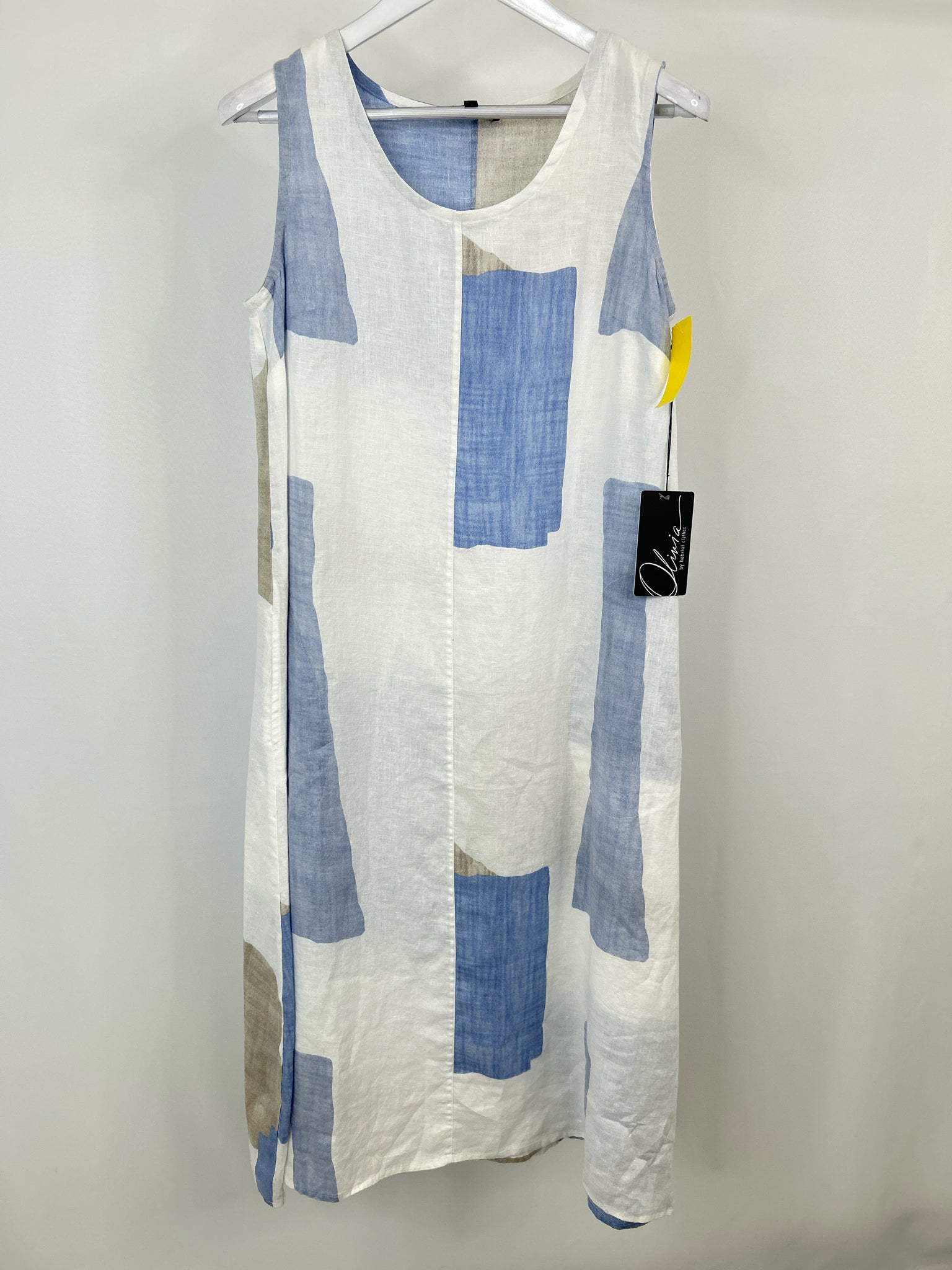 OLIVIA BY HABITAT CLOTHES Size S WHITE AND BLUE Women Dress