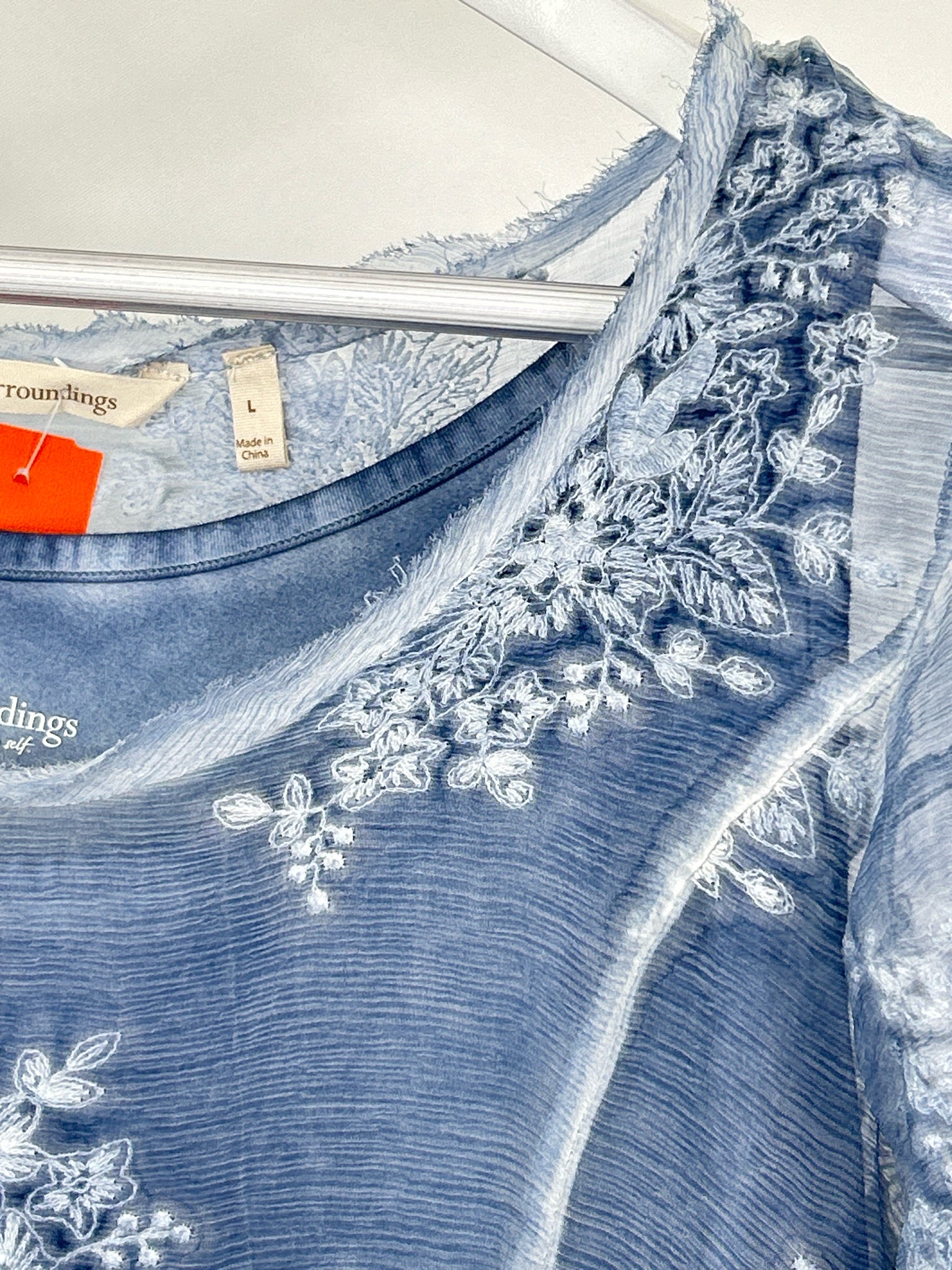 SOFT SURROUNDINGS Size L Blue Women Top