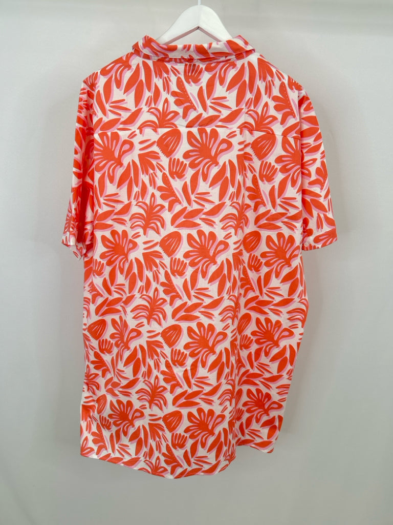 MICHELLE MCDOWELL Size XXL Coral Print Women's Dress