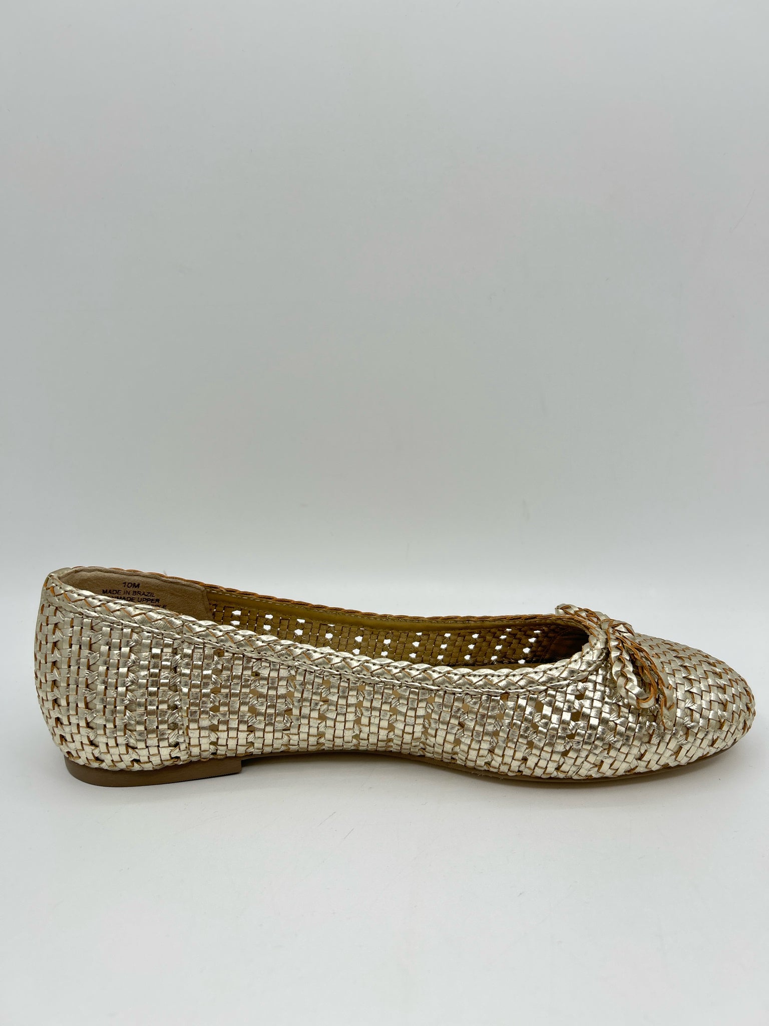 TALBOTS NWOB Size 10M Gold Women Flats