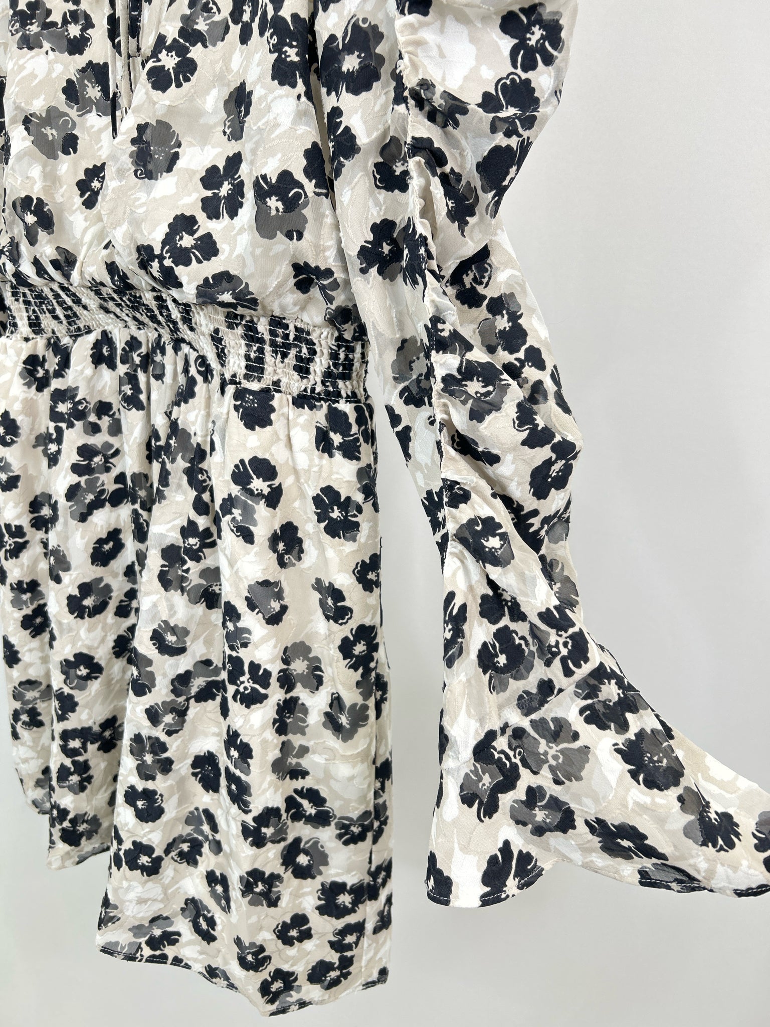TED BAKER Size 6/8 White and black Women Dress