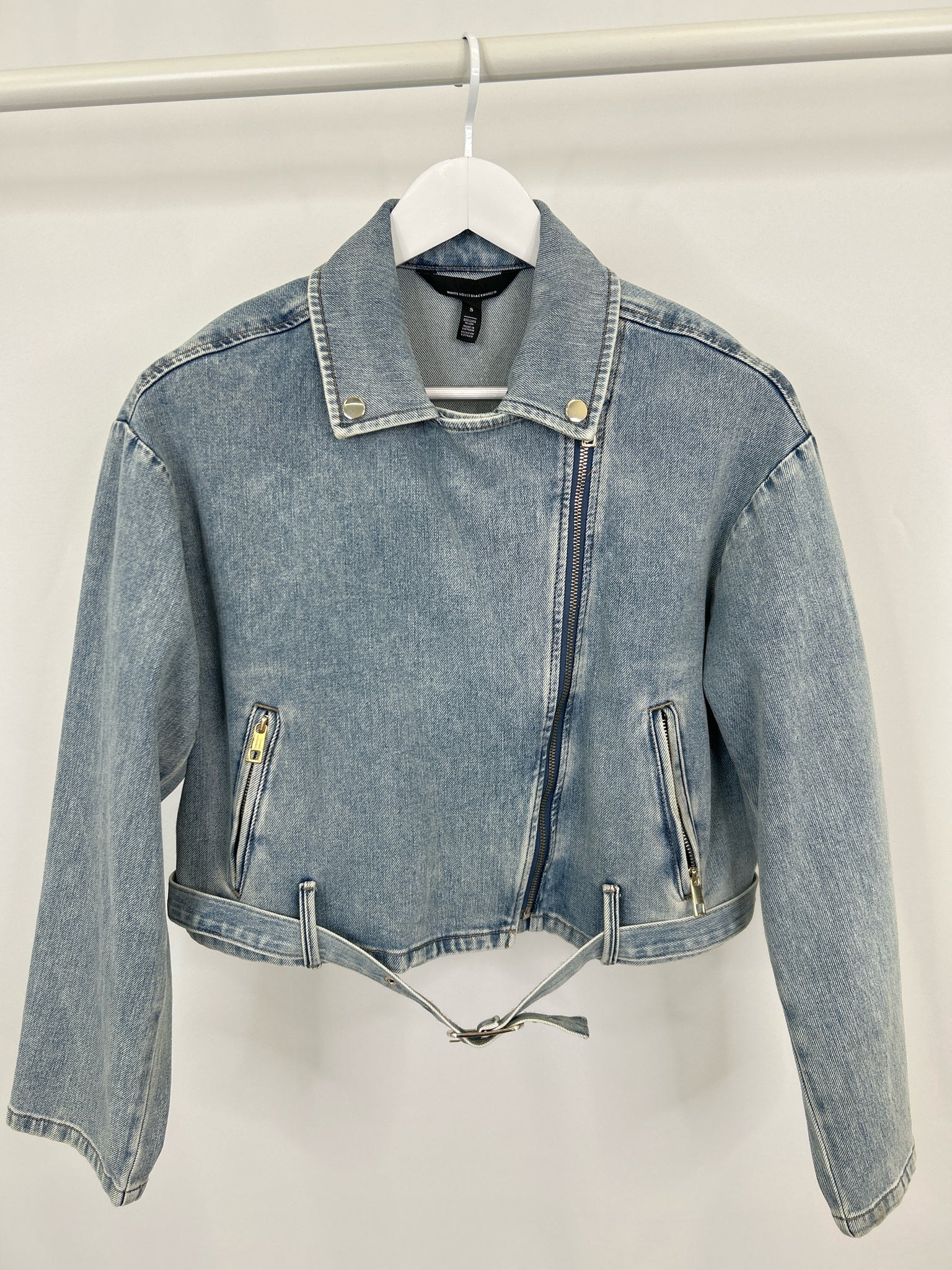 White House Black Market NWT Size S BLUE DENIM Women Jacket