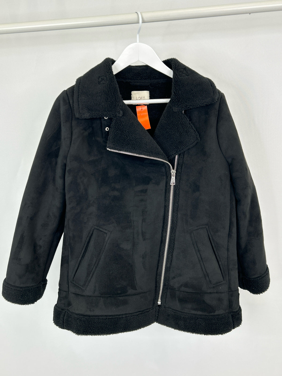 LOFT Size LP Black Women Coat