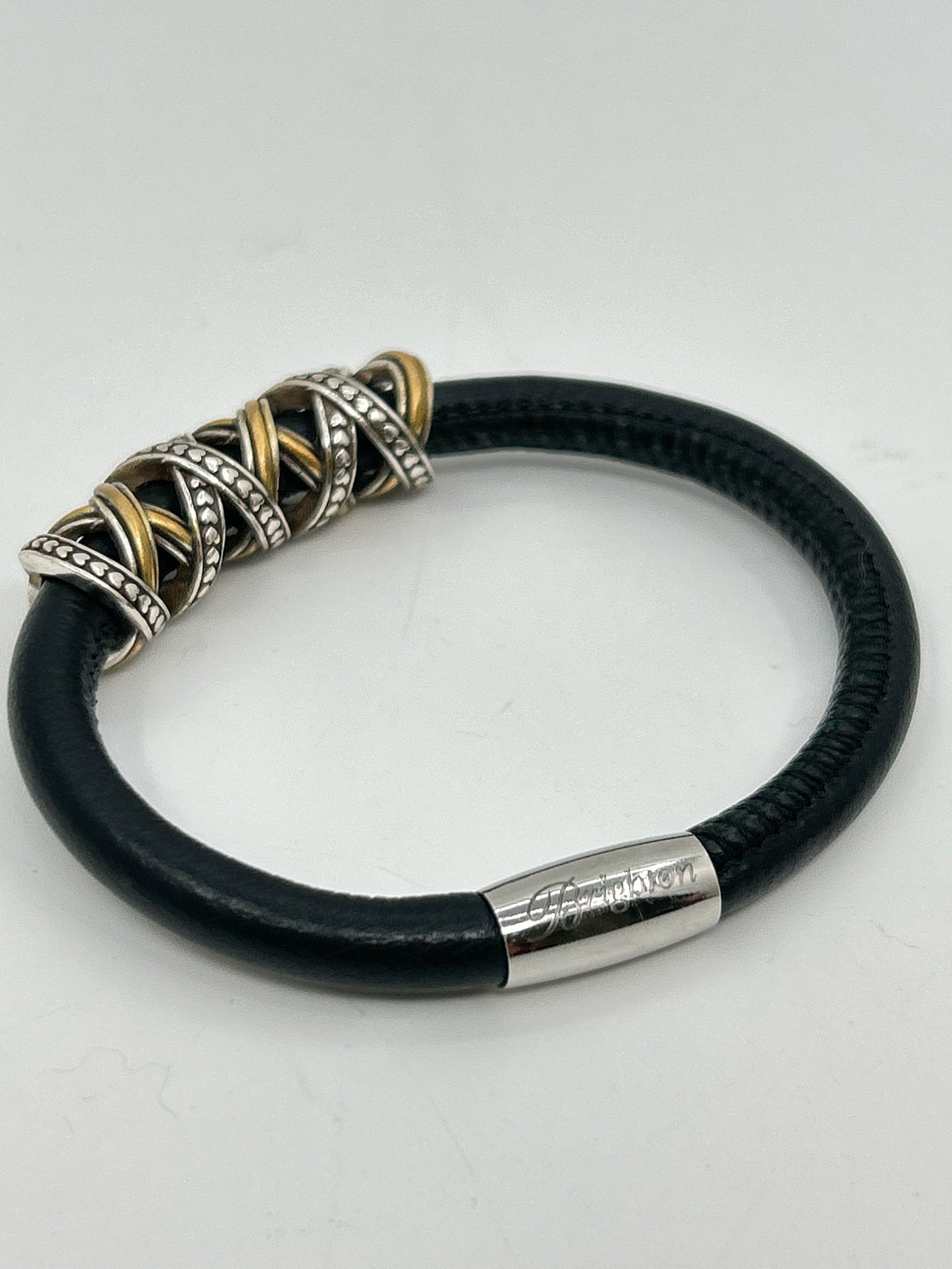 BRIGHTON Black and Silver Bracelet