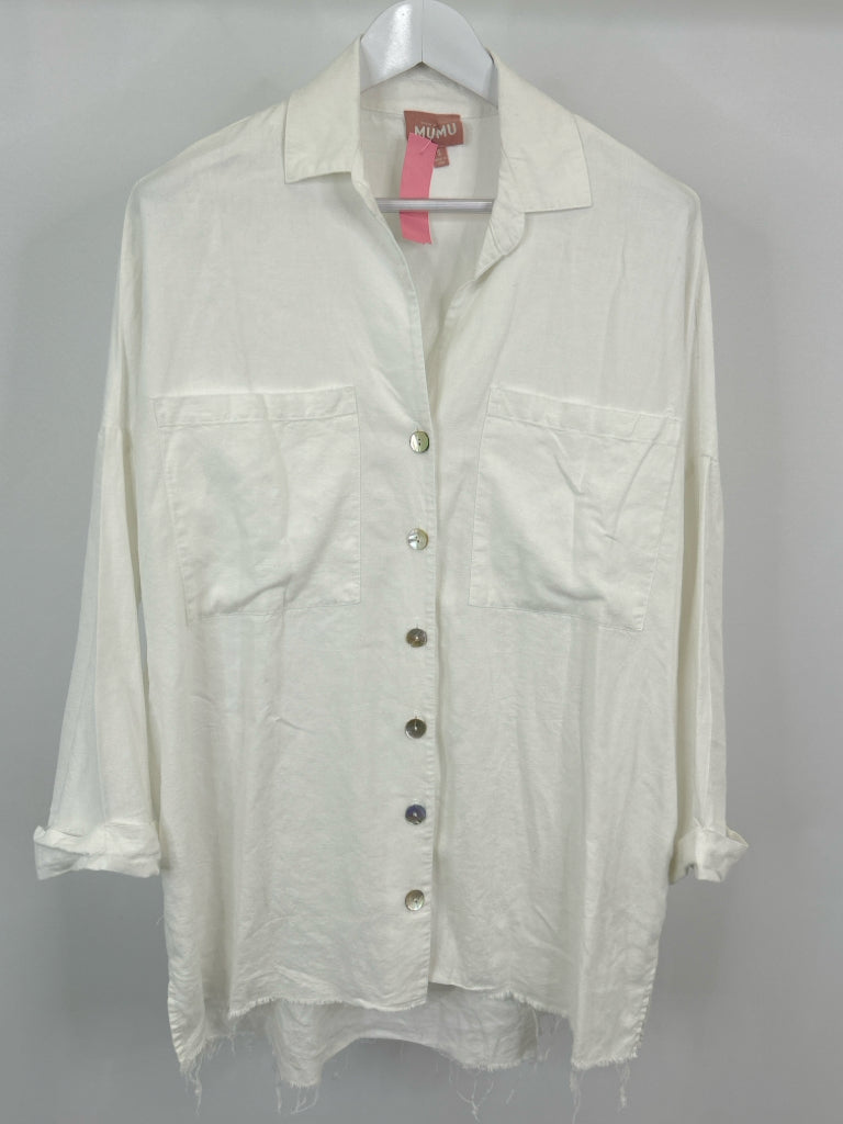 SHOW ME YOUR MUMU Size S White Women's Shirt