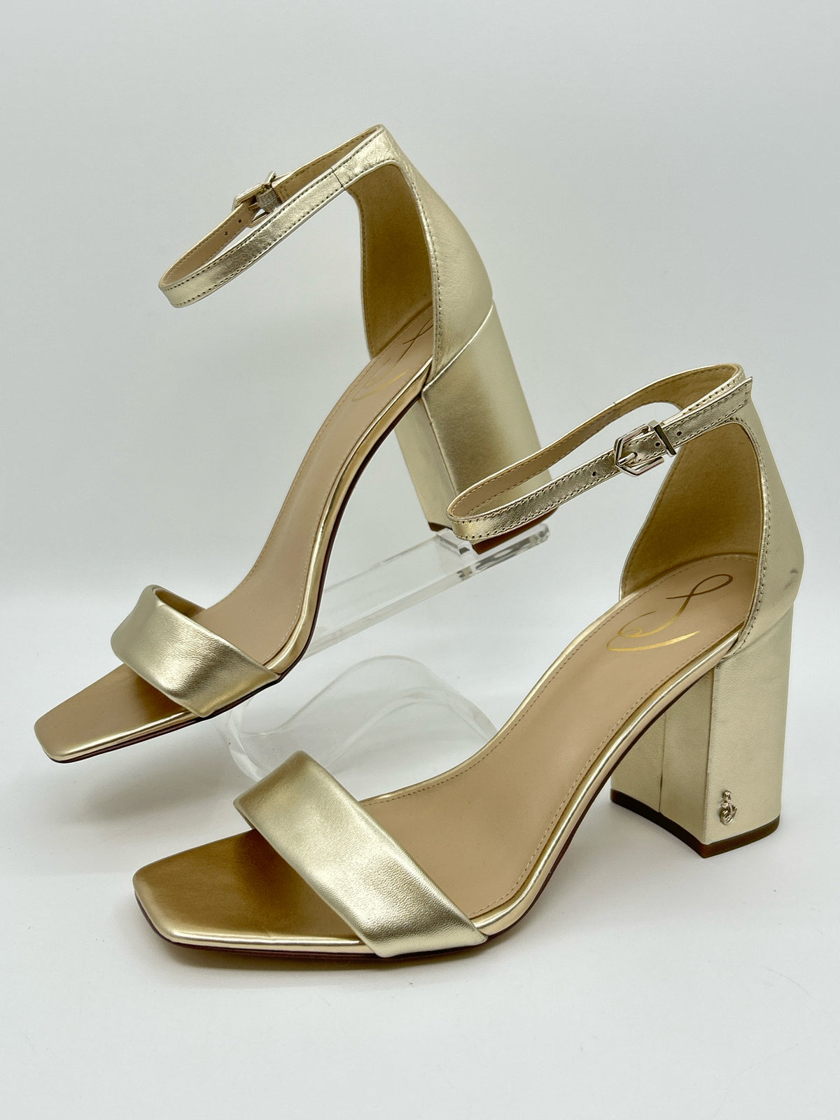 SAM EDELMAN Size 10 gold metallic Women Sandal